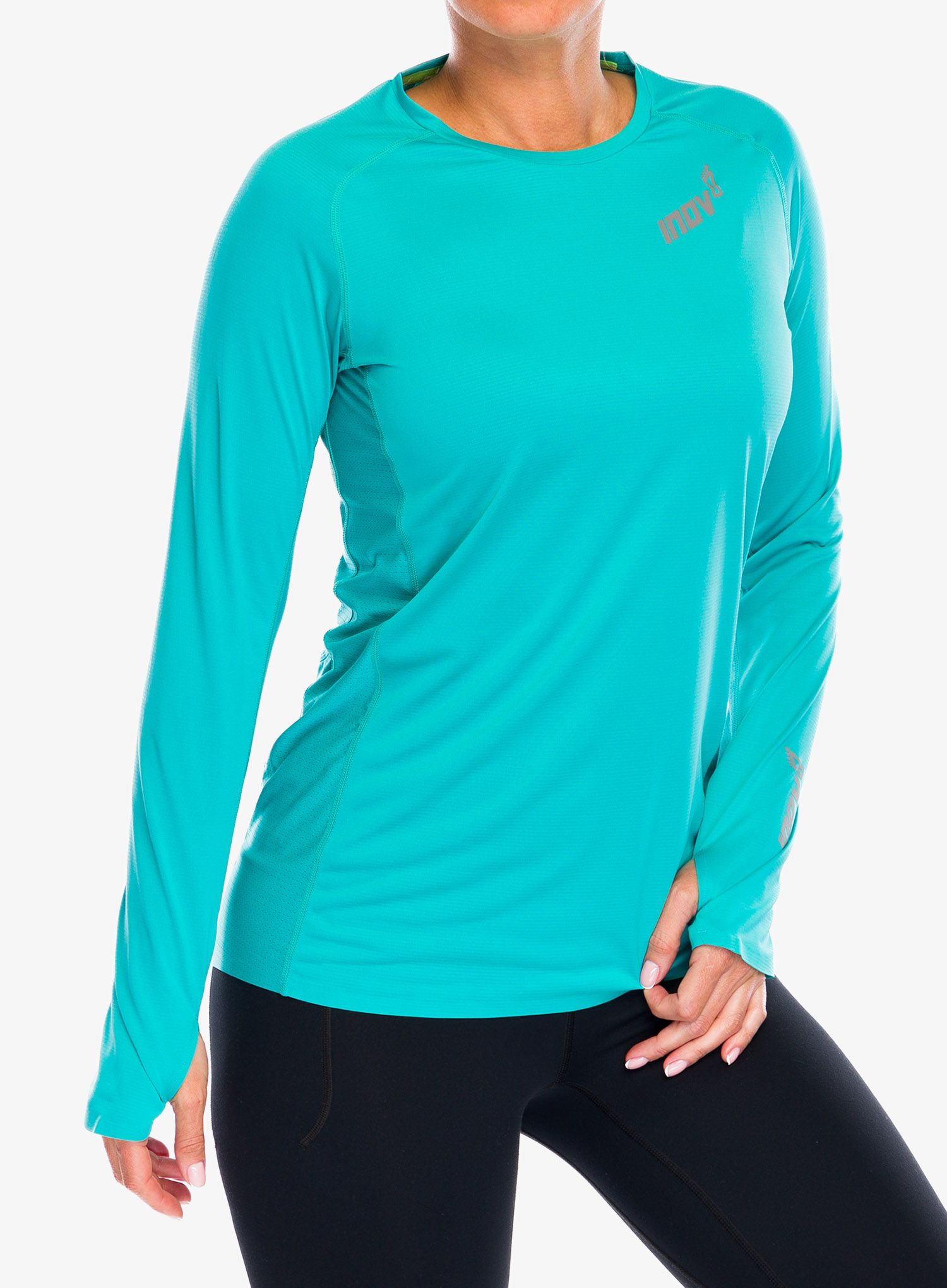 Dámská běžecká mikina Inov-8 Base Elite LS - teal