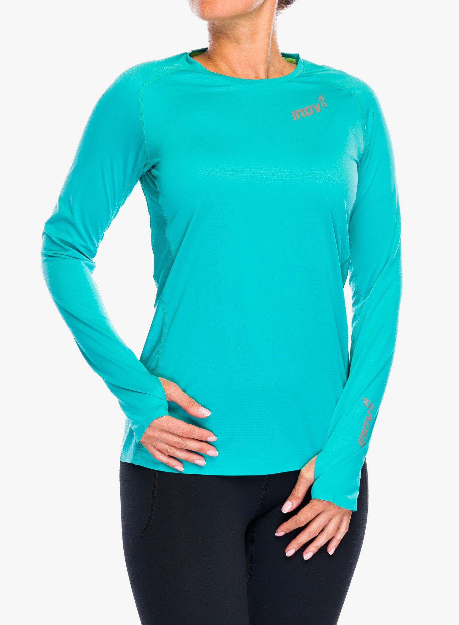 Dámská běžecká mikina Inov-8 Base Elite LS - teal