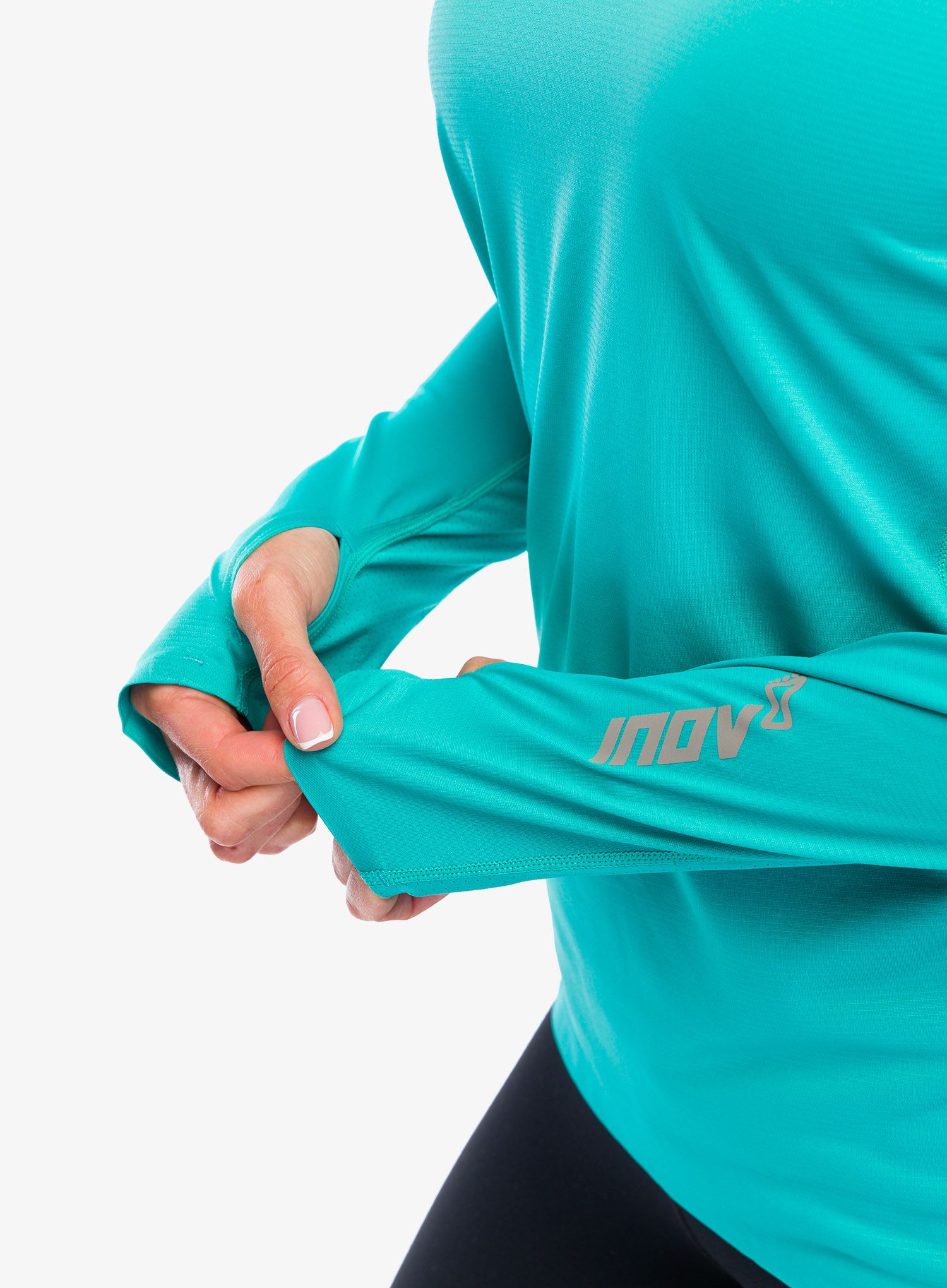 Dámská běžecká mikina Inov-8 Base Elite LS - teal
