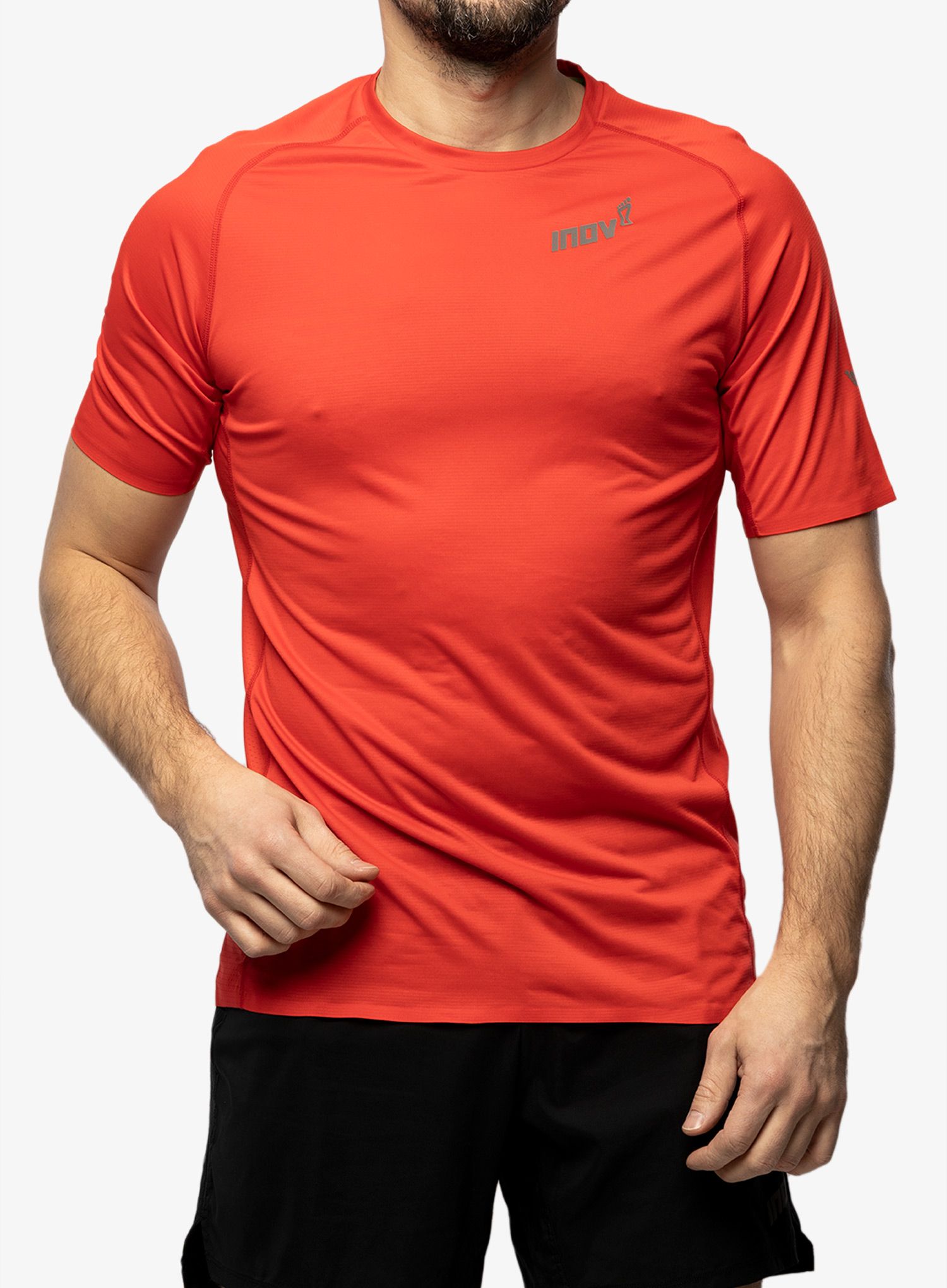 Běžecké tričko pánské Inov-8 Base Elite S/S 3.0 - red