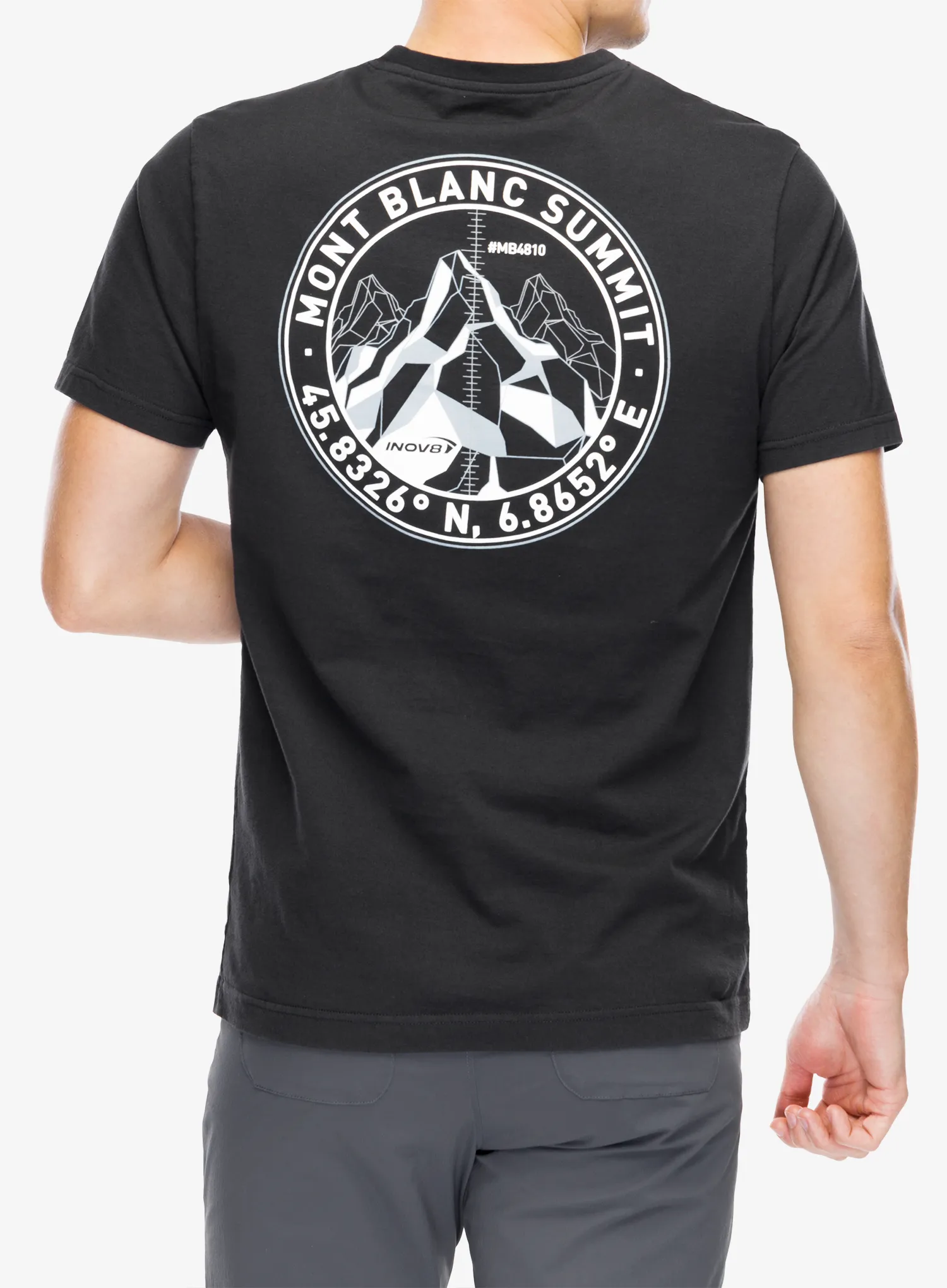 Tričko s potiskem Inov-8 Graphic T-Shirt Mont Blanc - graphite