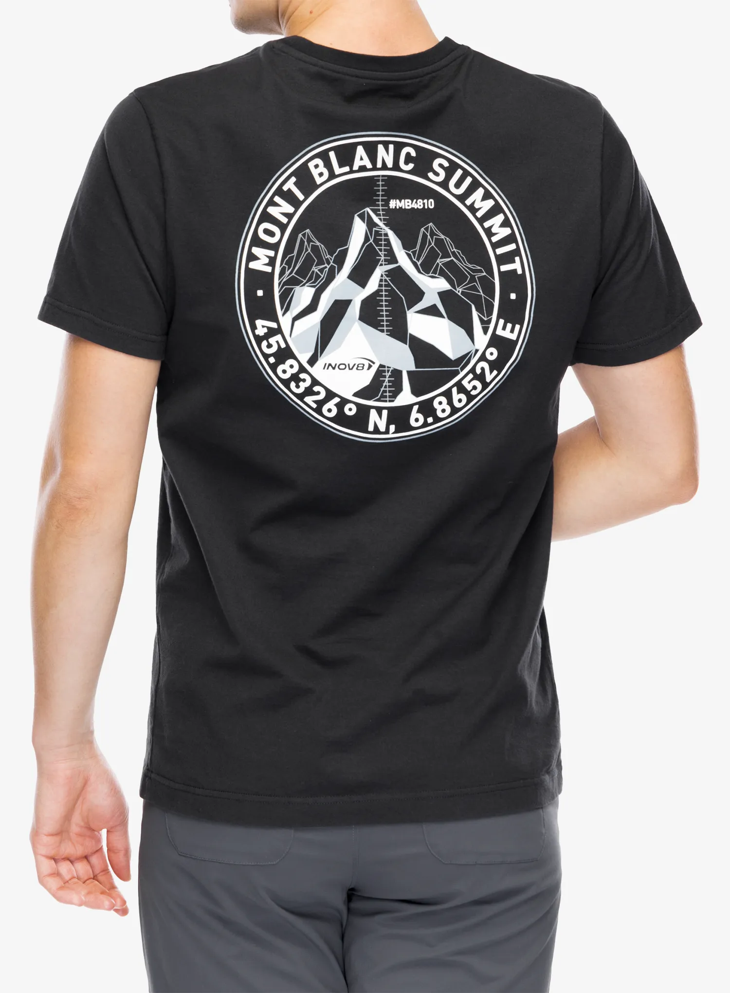 Tričko s potiskem Inov-8 Graphic T-Shirt Mont Blanc - graphite