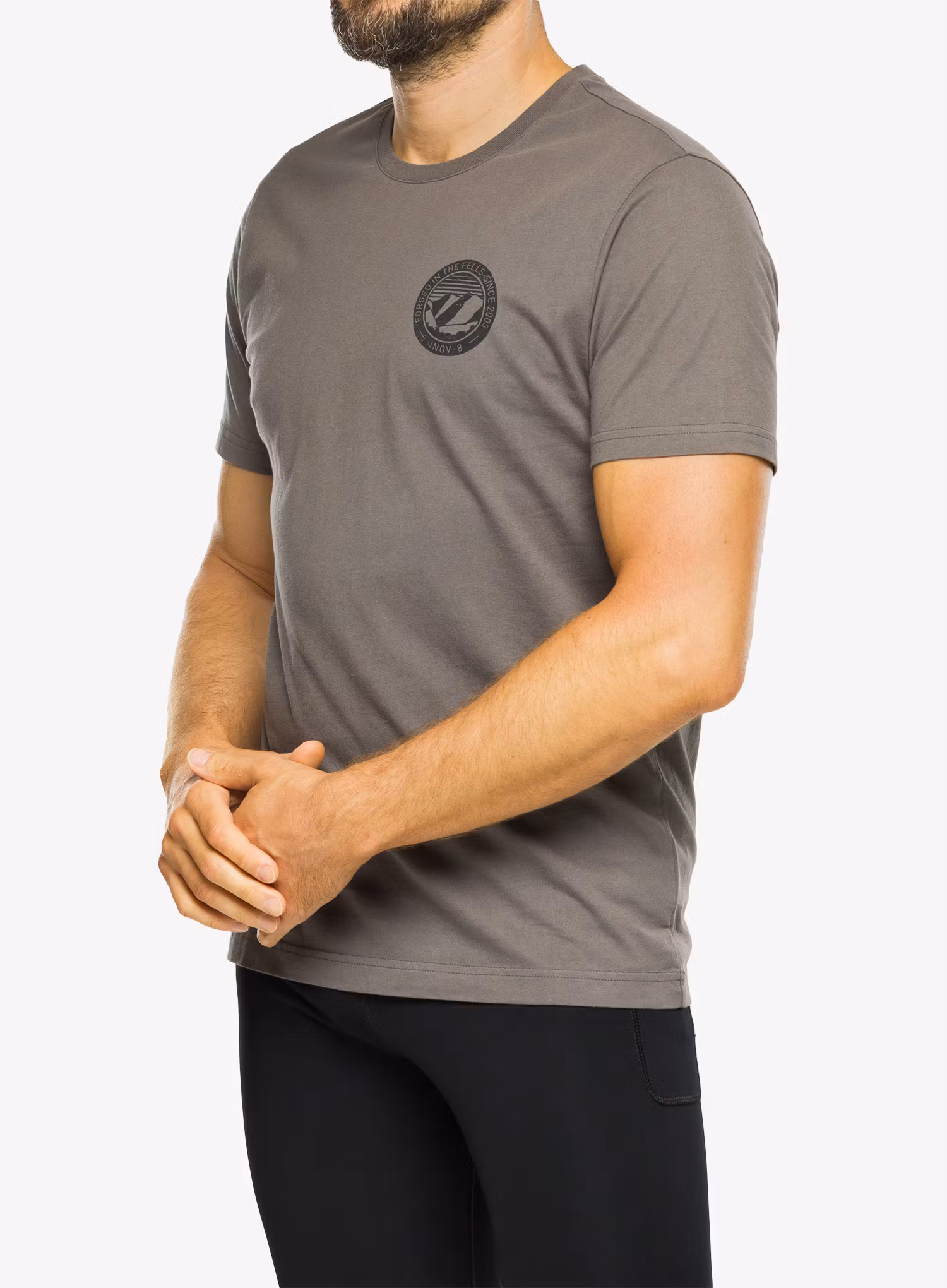 Tričko s potiskem Inov-8 Graphic Tee SS 2003 - grey