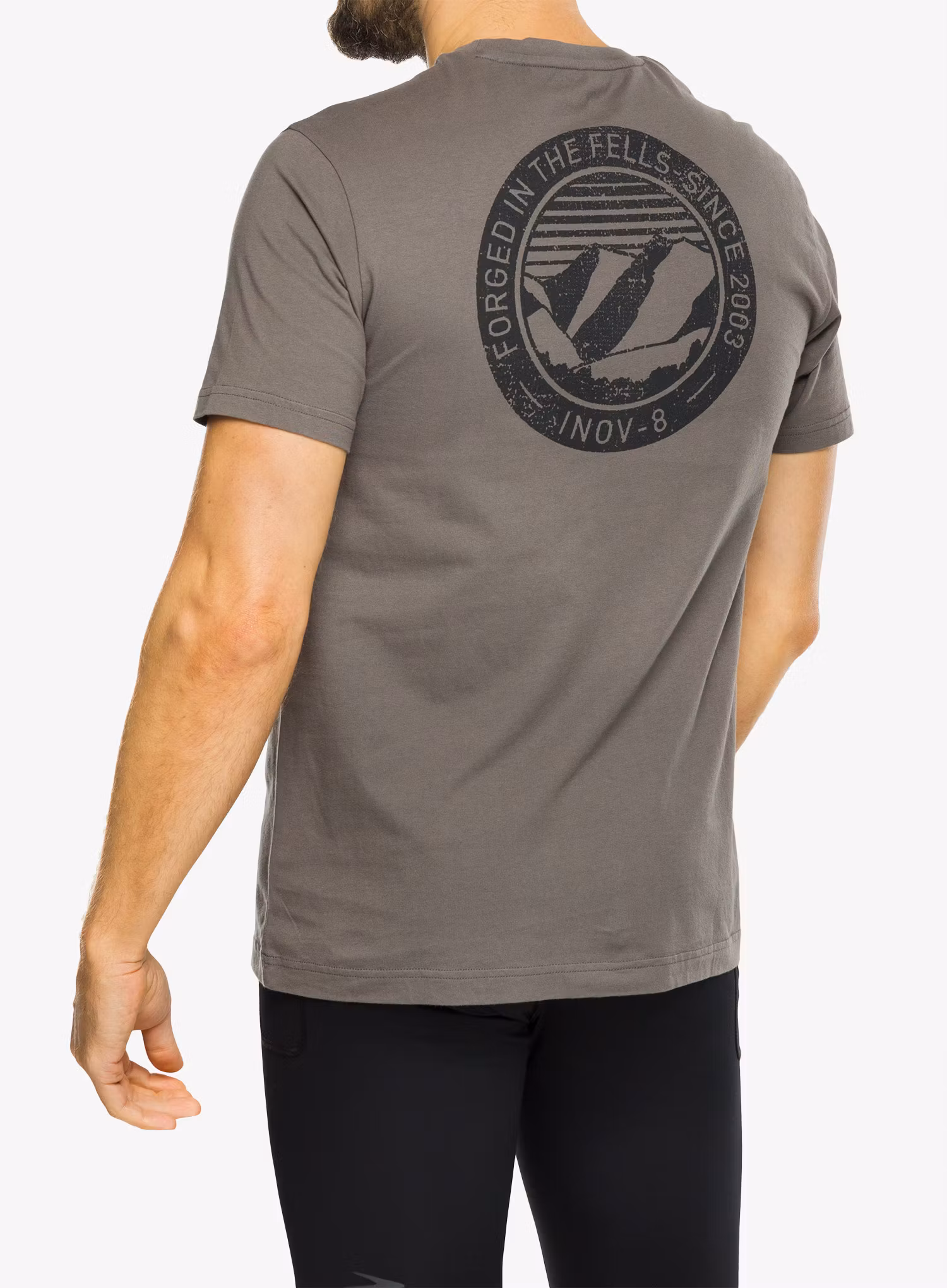 Tričko s potiskem Inov-8 Graphic Tee SS 2003 - grey