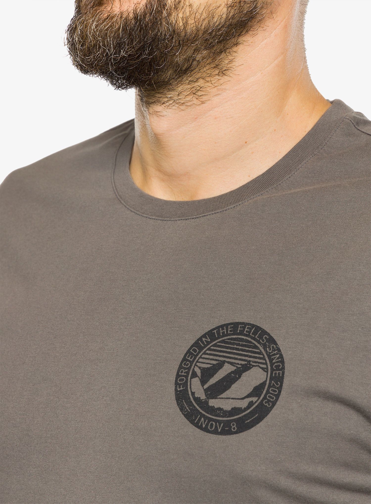 Tričko s potiskem Inov-8 Graphic Tee SS 2003 - grey