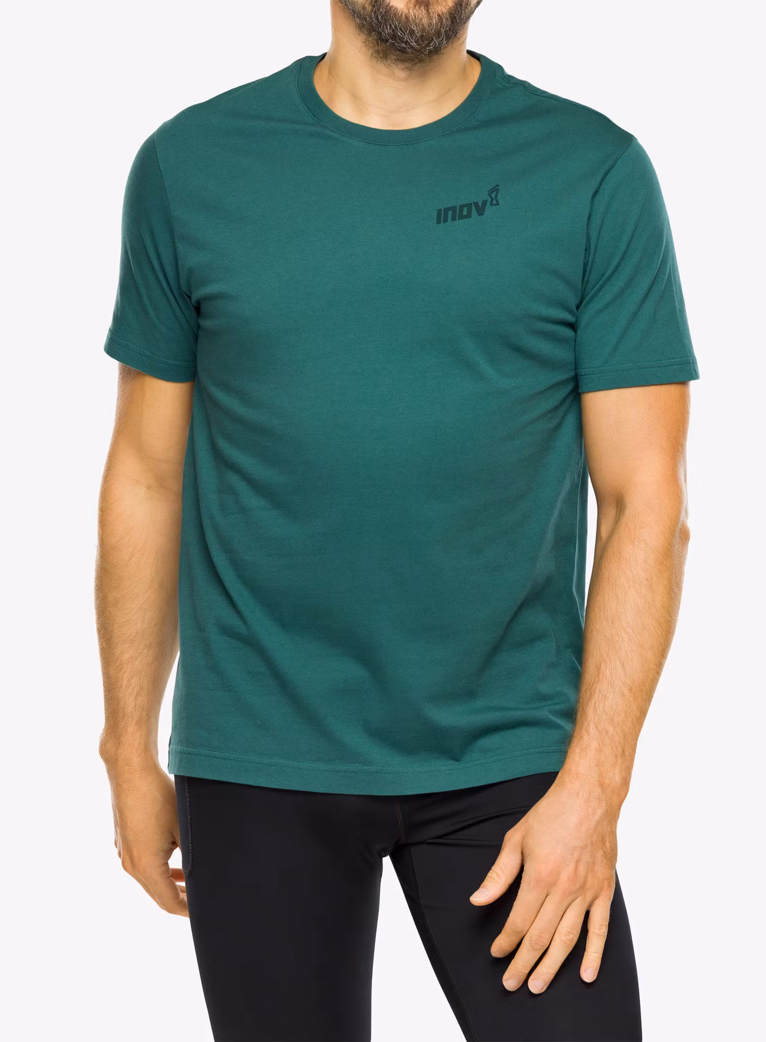 Tričko s potiskem Inov-8 Graphic Tee SS Footprints - pine