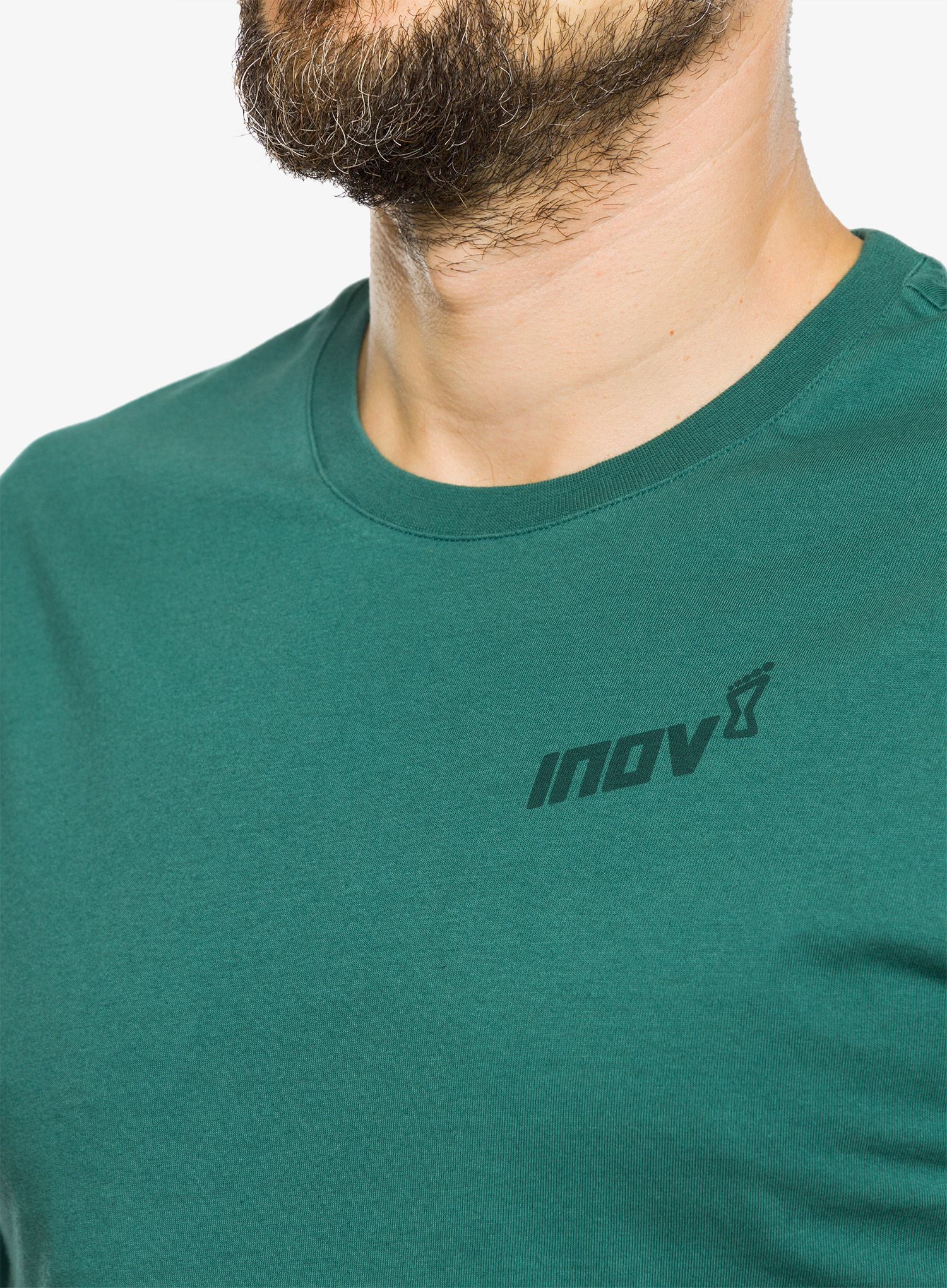 Tričko s potiskem Inov-8 Graphic Tee SS Footprints - pine