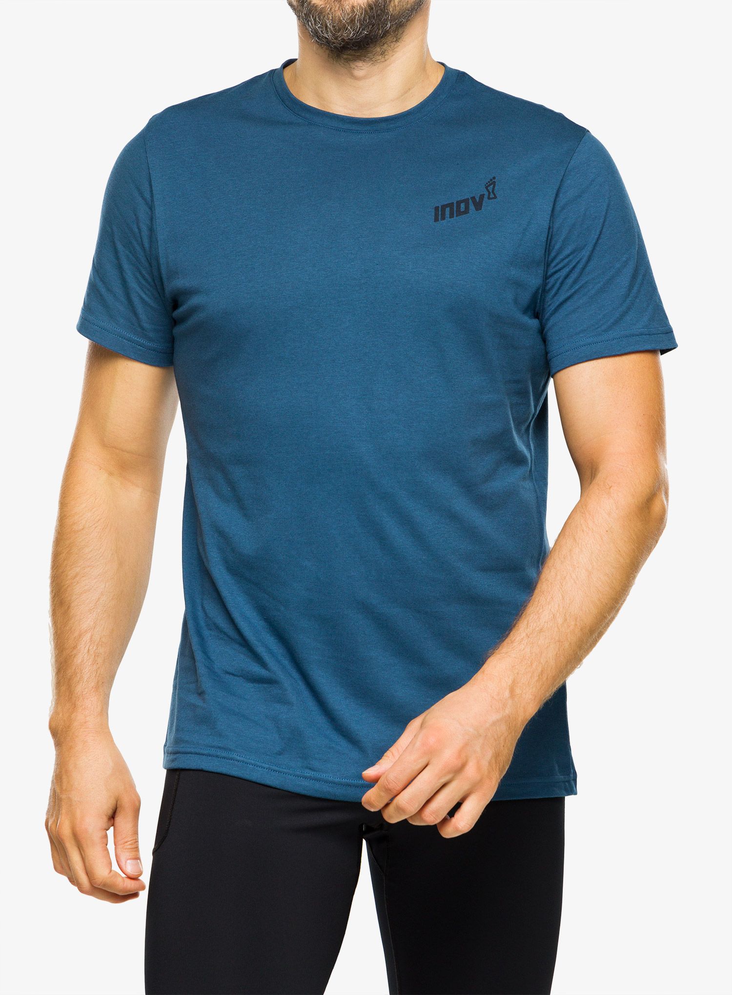 Běžecké triko Inov-8 Graphic Tee SS Forged - navy