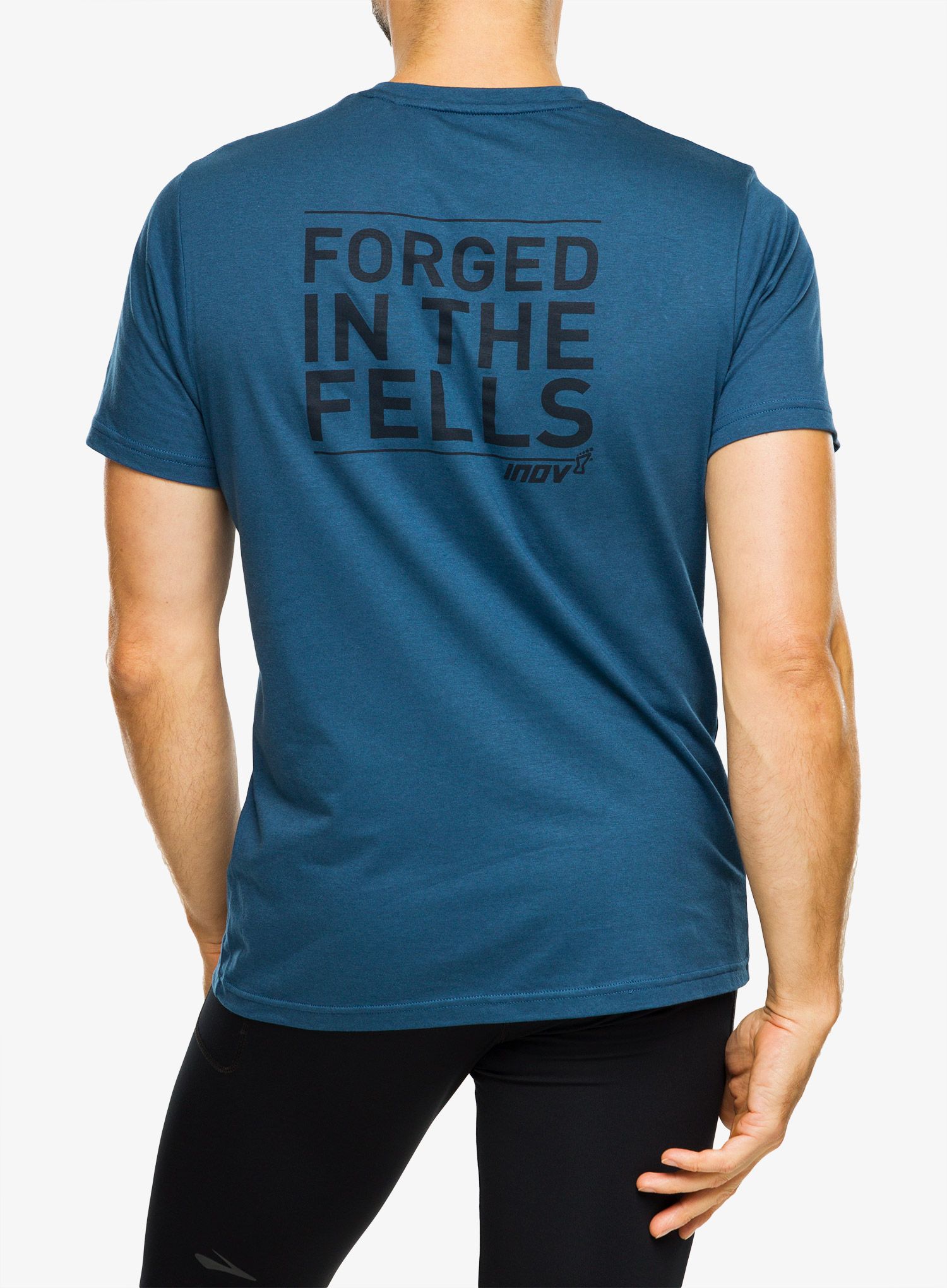 Běžecké triko Inov-8 Graphic Tee SS Forged - navy