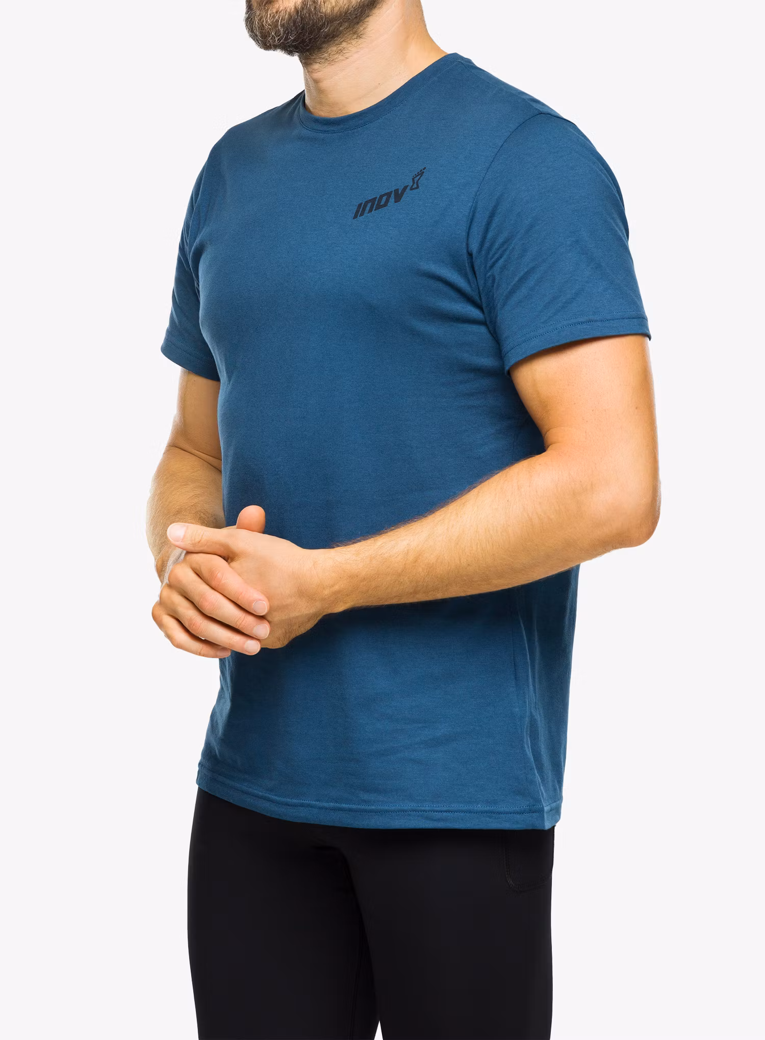 Běžecké triko Inov-8 Graphic Tee SS Forged - navy