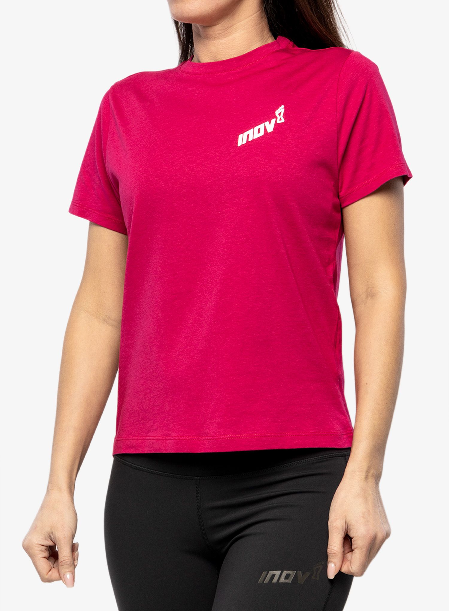 Dámské tričko s potiskem Inov-8 Graphic Tee SS Skiddaw - pink