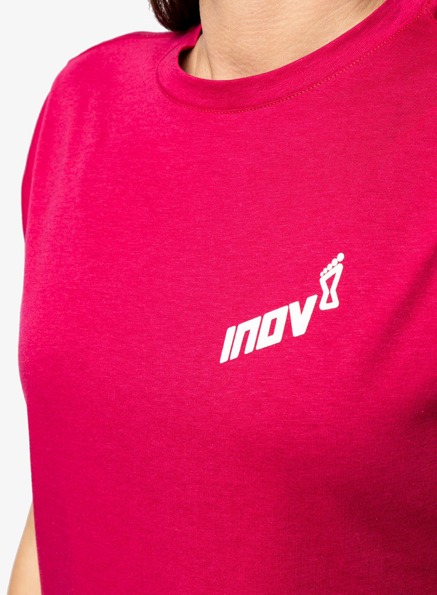 Dámské tričko s potiskem Inov-8 Graphic Tee SS Skiddaw - pink