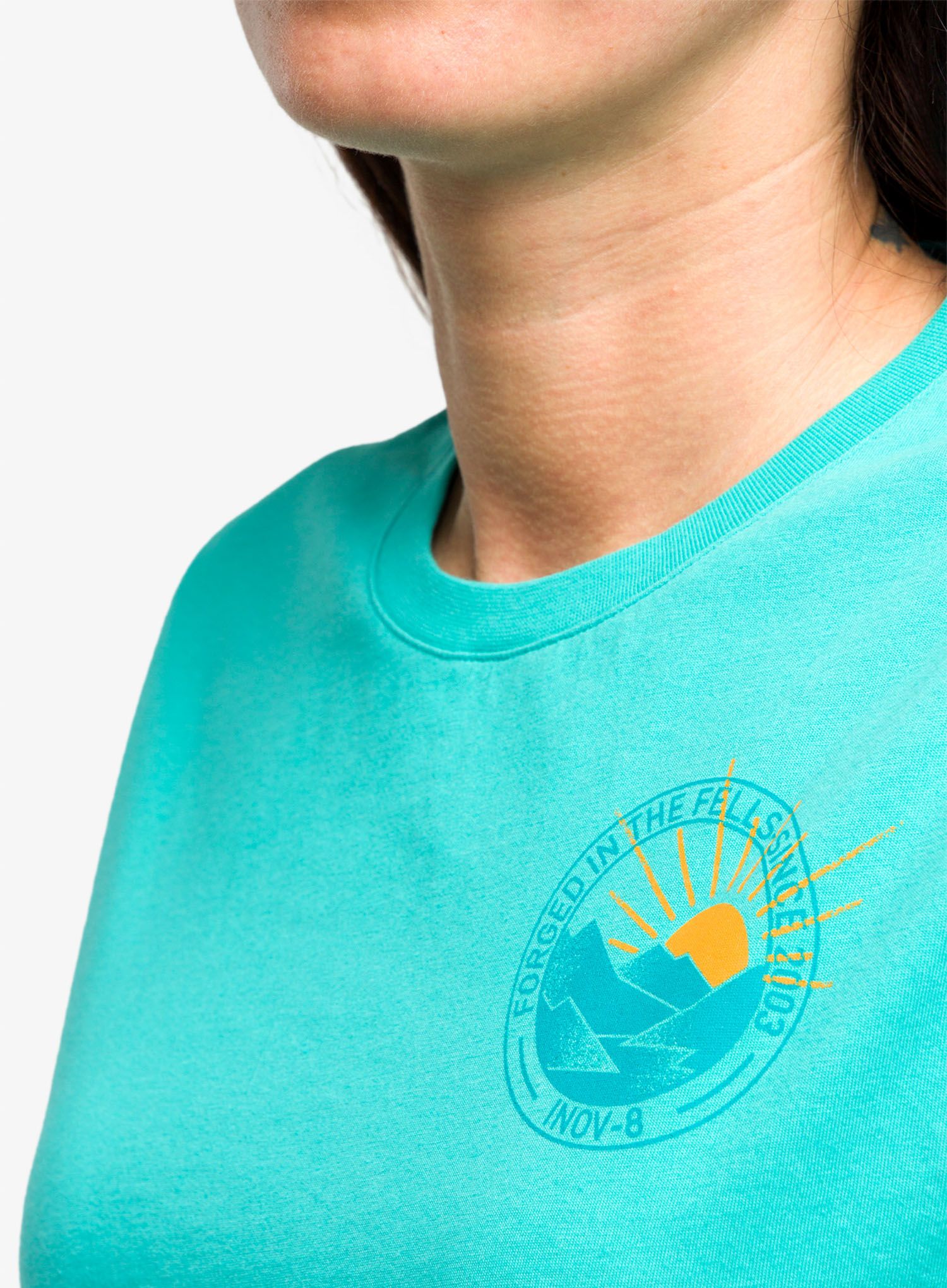 Dámské tričko s potiskem Inov-8 Graphic Tee SS '2003' - teal