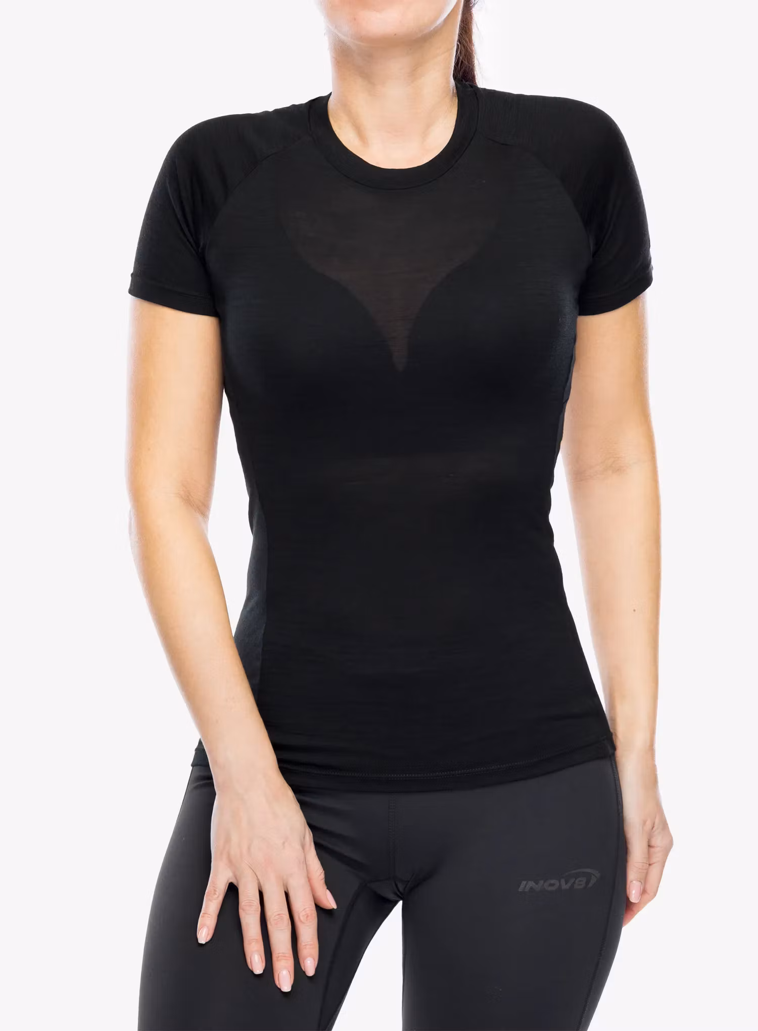 Merino triko dámské Inov-8 Merino Short Sleeve T-Shirt - black