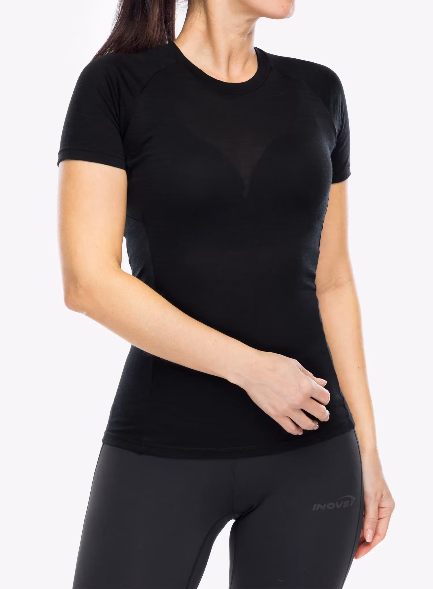 Merino triko dámské Inov-8 Merino Short Sleeve T-Shirt - black
