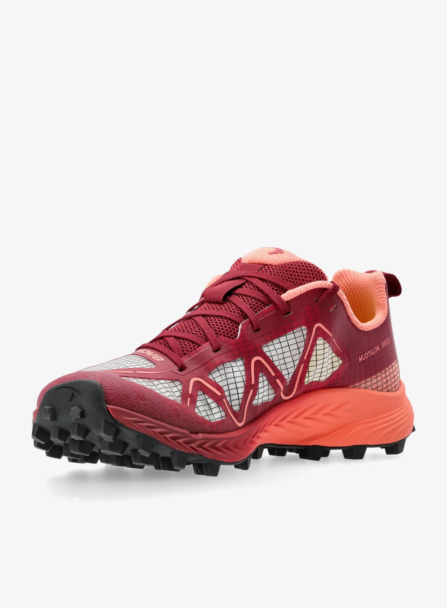 Dámské trailové boty Inov-8 MudTalon Speed Precision - burgundy/coral