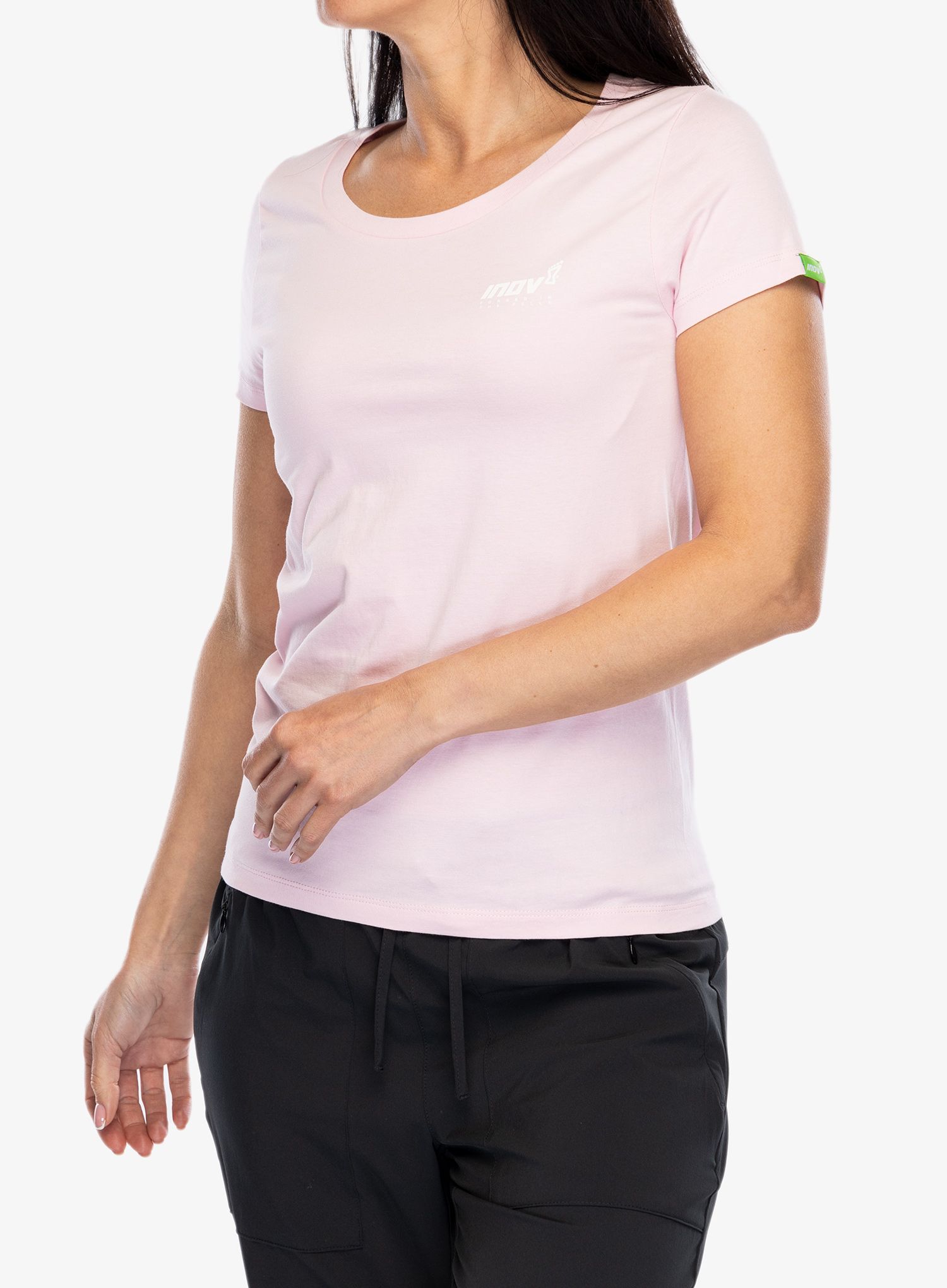 Dámské bavlněné tričko Inov-8 Organic Cotton Tee Forged - pink