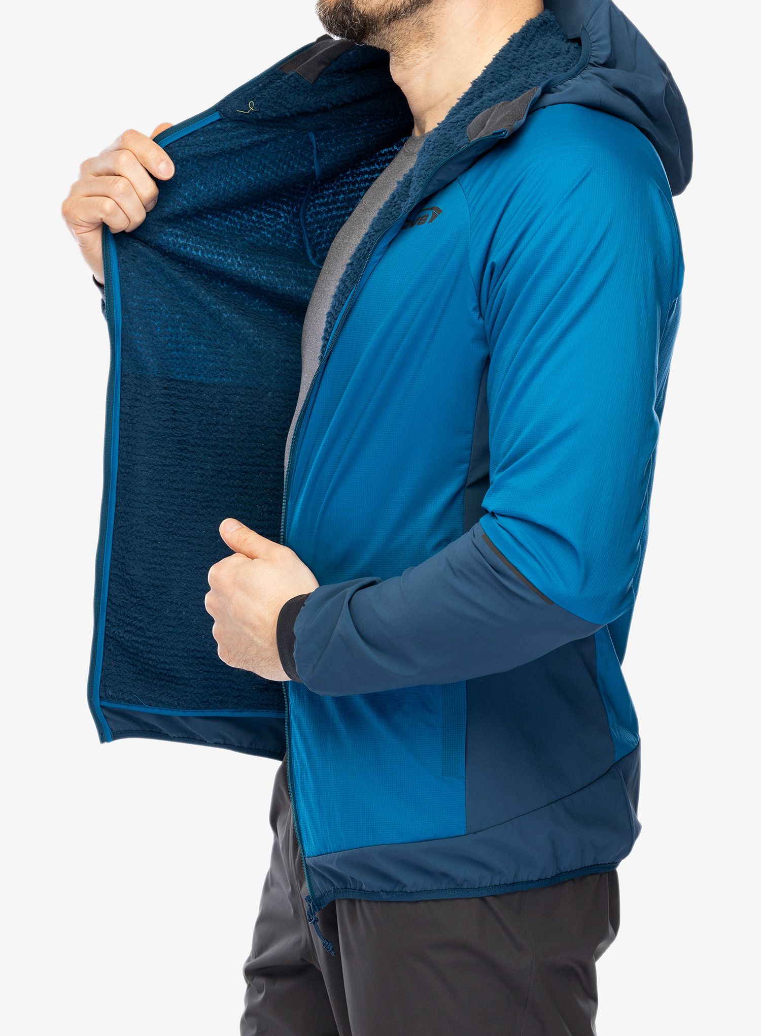 Zateplená bunda Inov-8 Performance Hybrid Jacket - blue/navy