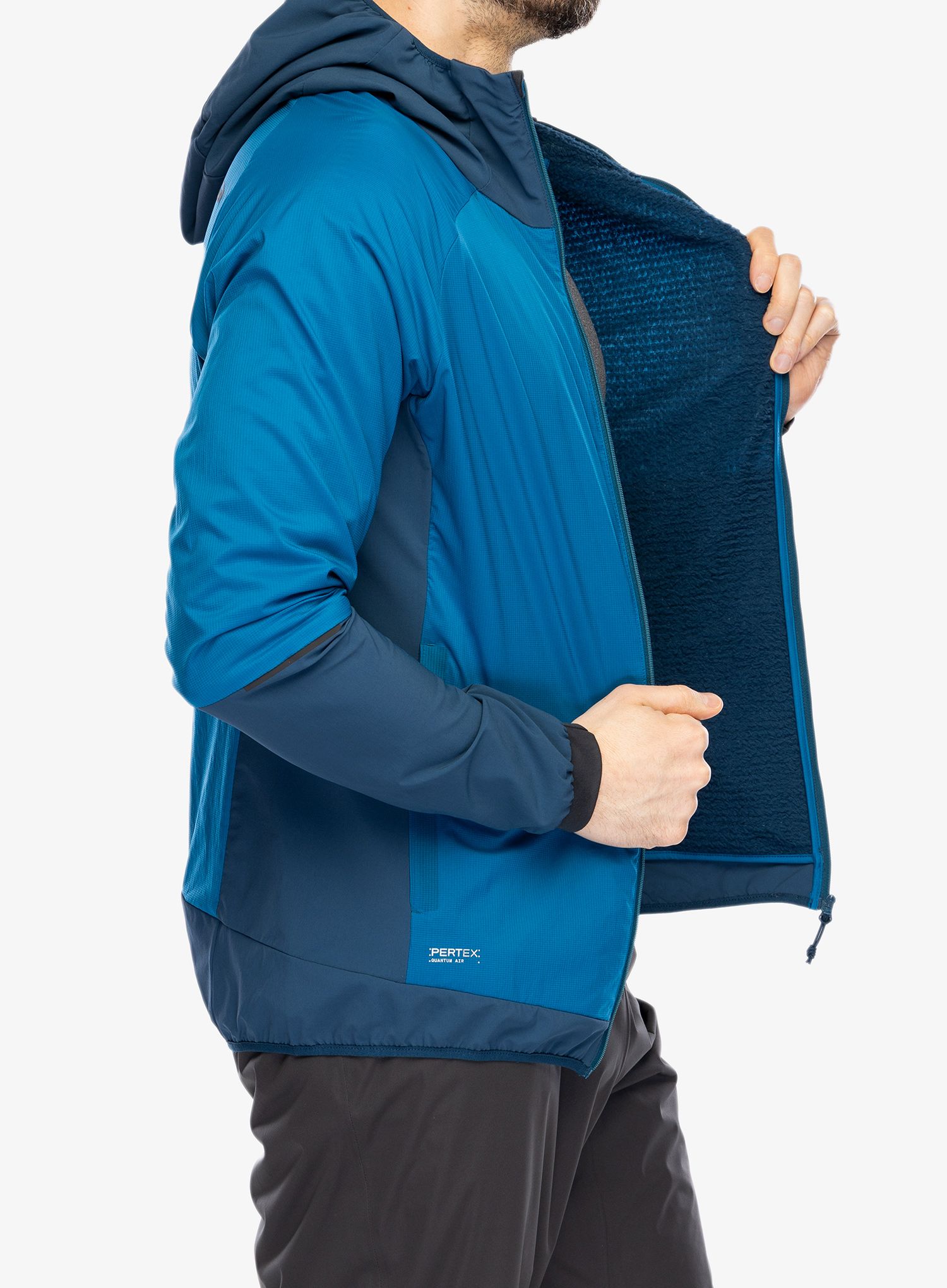 Zateplená bunda Inov-8 Performance Hybrid Jacket - blue/navy