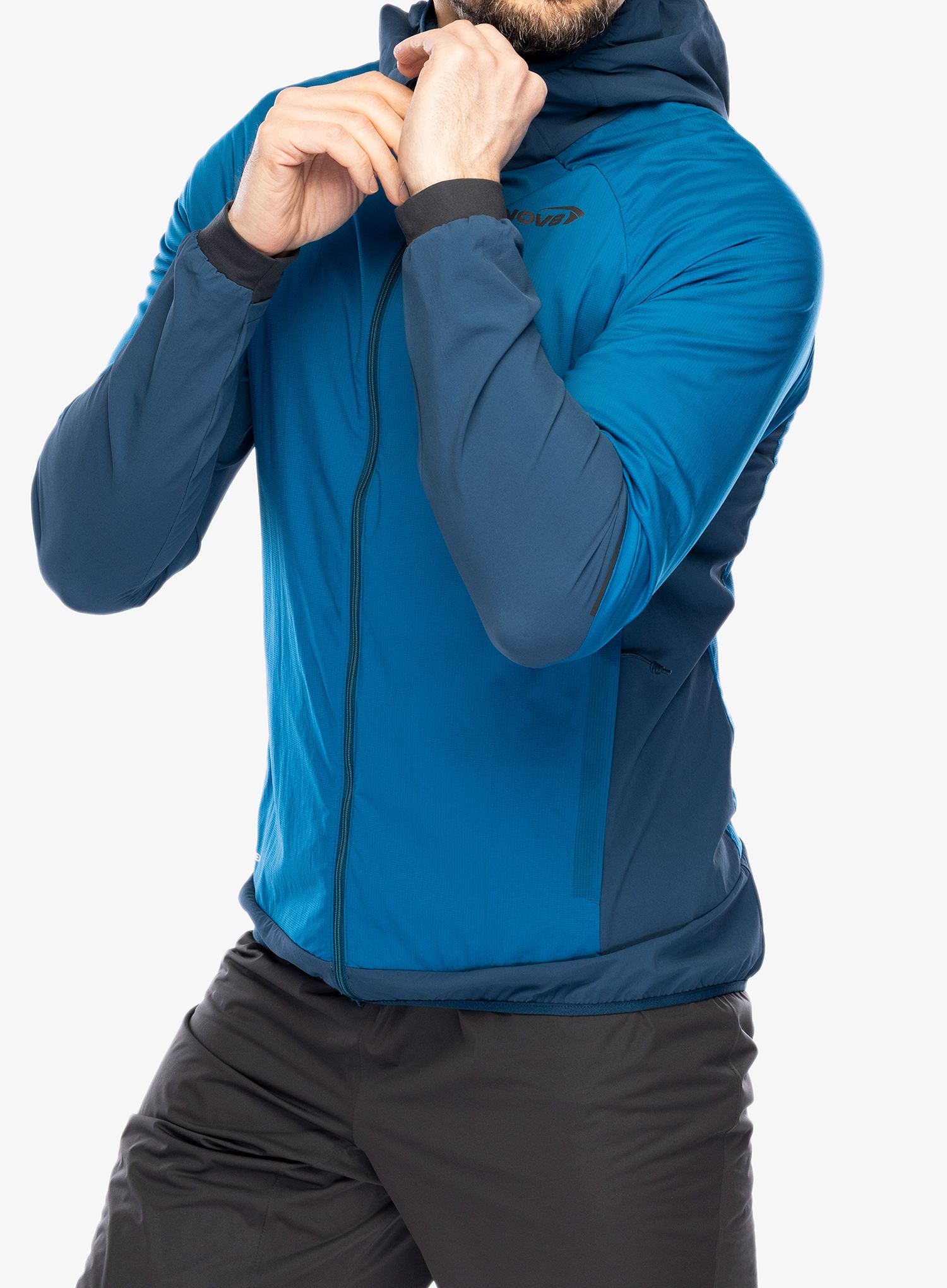Zateplená bunda Inov-8 Performance Hybrid Jacket - blue/navy
