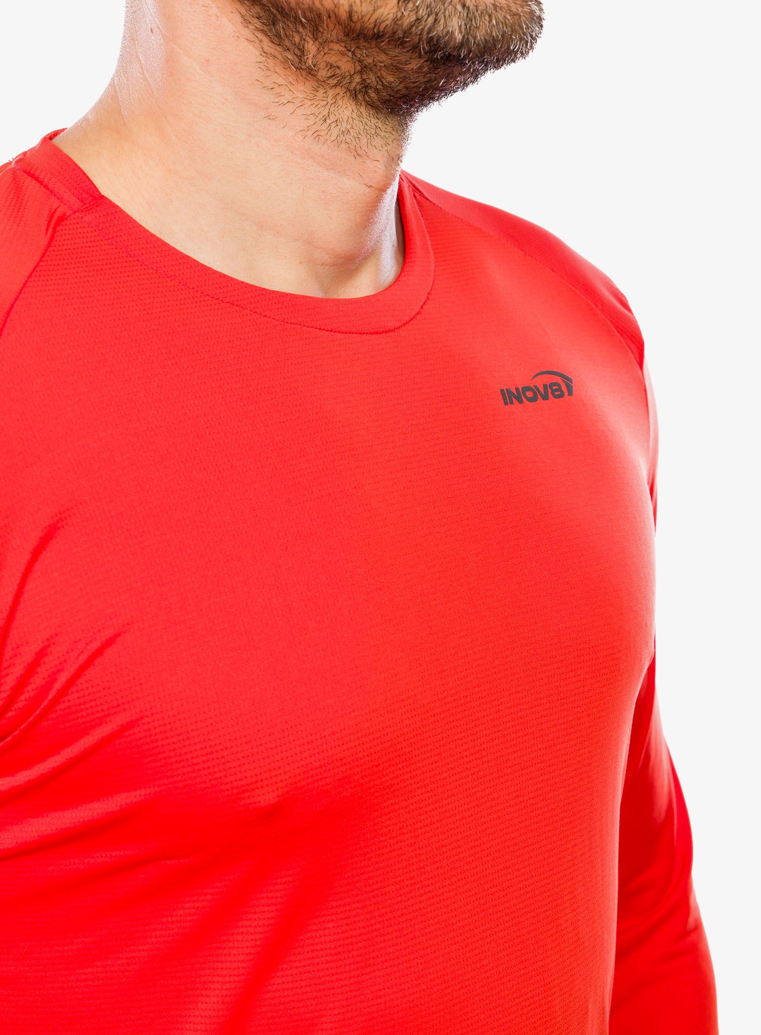Mikina na běh Inov-8 Performance Long Sleeve - fiery red/red