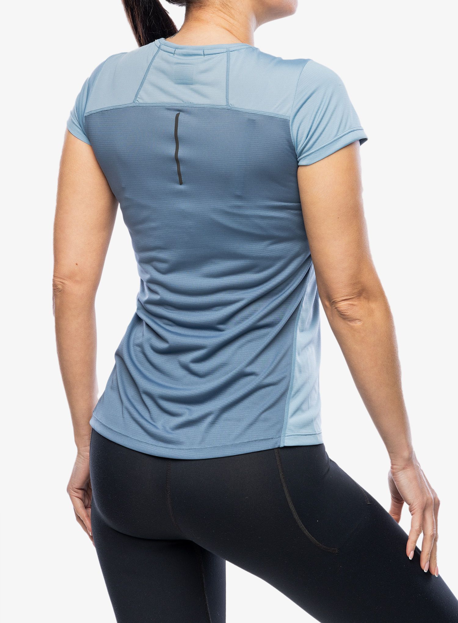 Běžecké tričko dámské Inov-8 Performance Short Sleeve - blue grey/slate