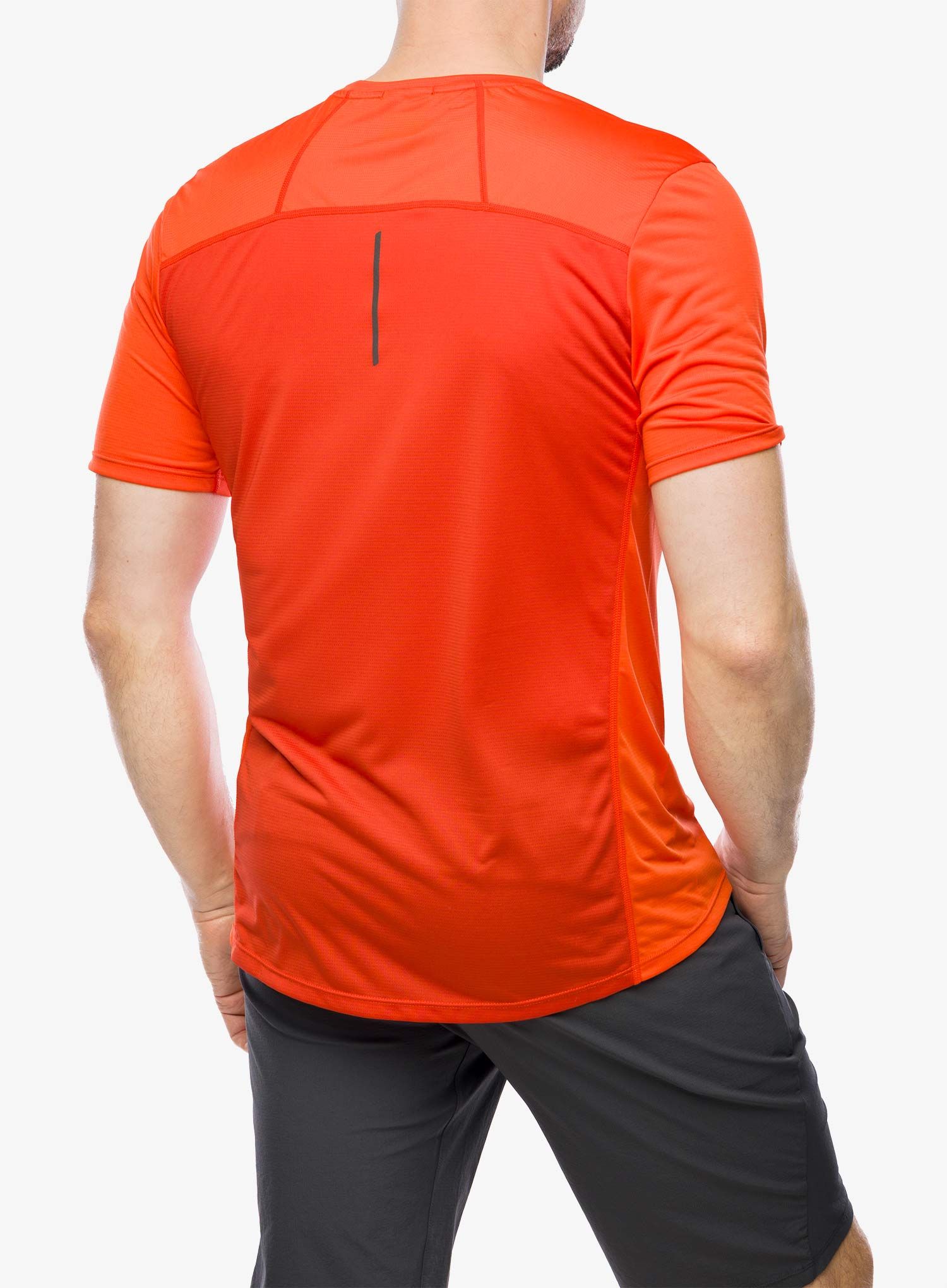 Běžecké tričko Inov-8 Performance Short Sleeve - fiery red/red