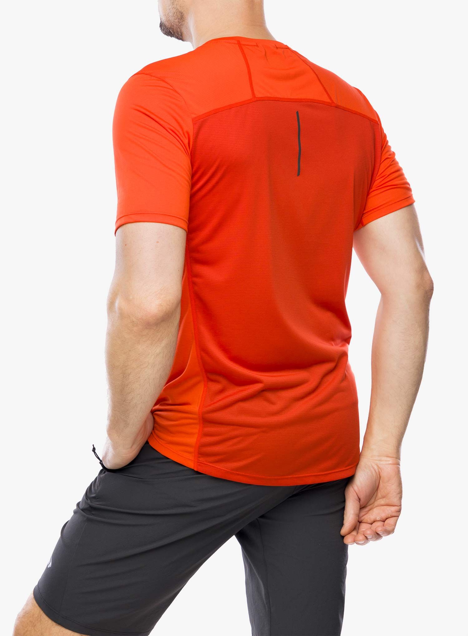 Běžecké tričko Inov-8 Performance Short Sleeve - fiery red/red
