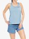 Běžecké tričko dámské Inov-8 Performance Vest - blue grey/slate