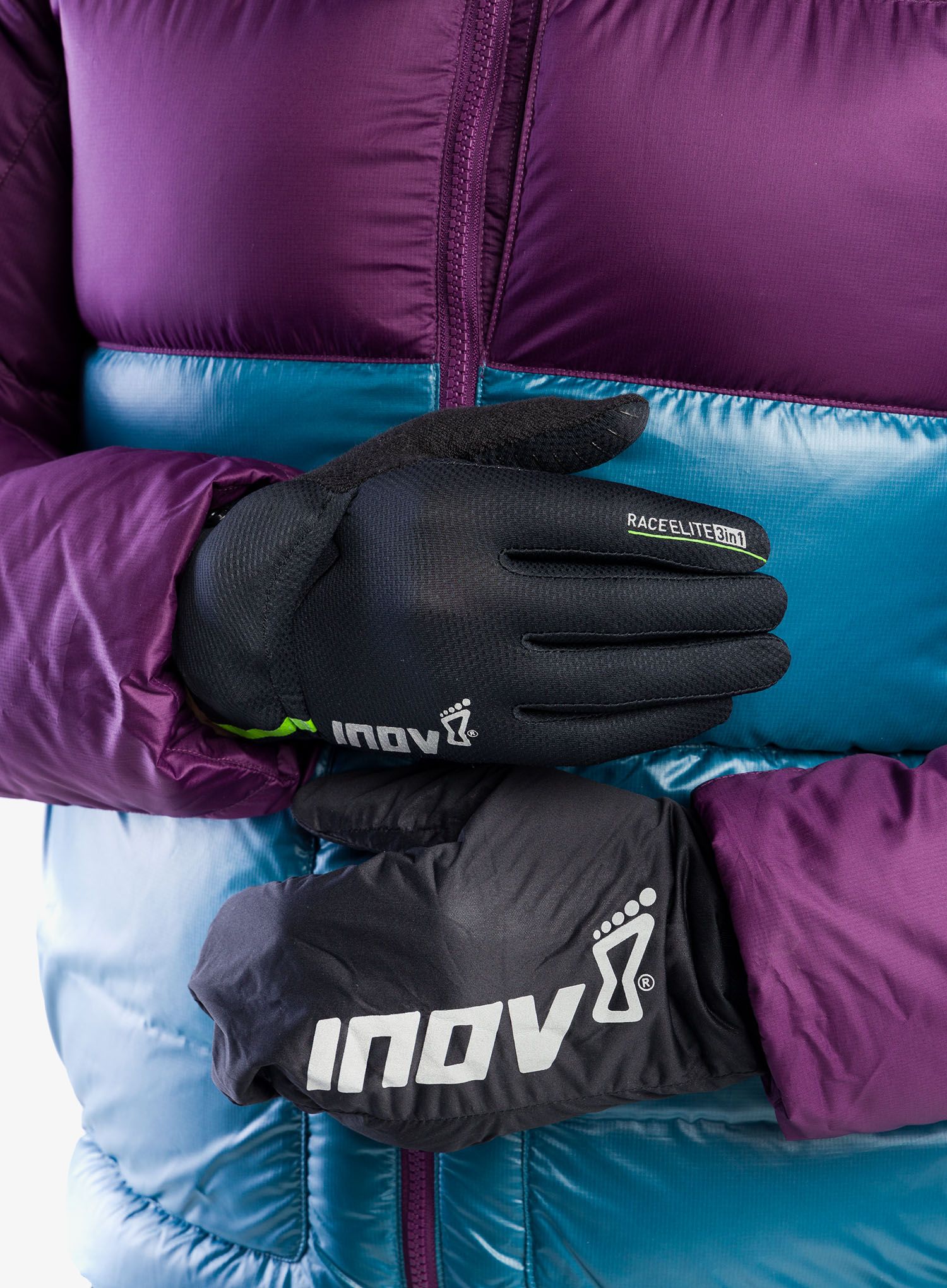 Běžecké rukavice Inov-8 Race Elite 3 in 1 Glove - black