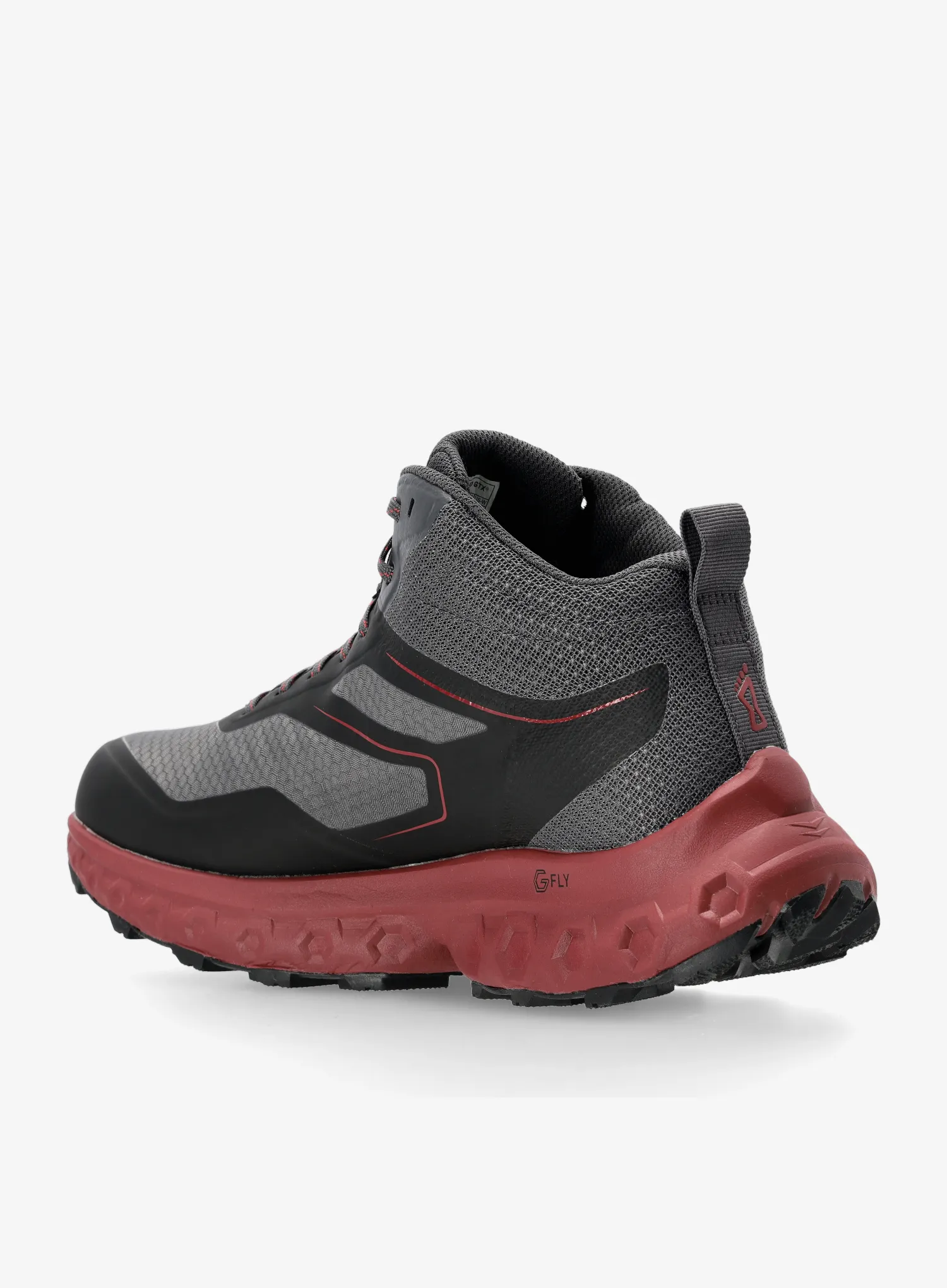 Turistické boty Inov-8 RocFly G 390 GTX Wide - dark grey/burgundy