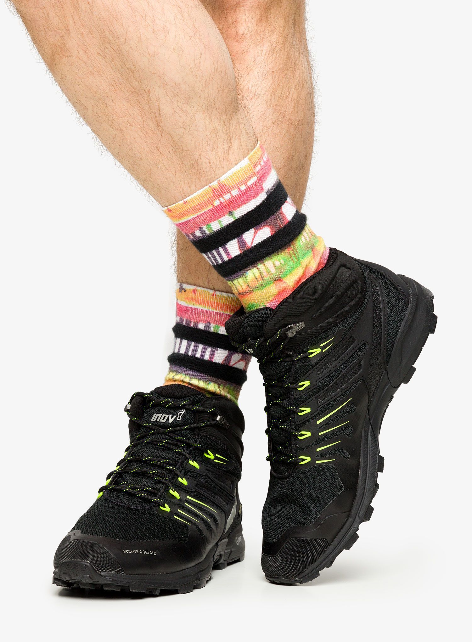 Turistické boty Inov-8 Roclite G 345 GTX V2 - black/lime