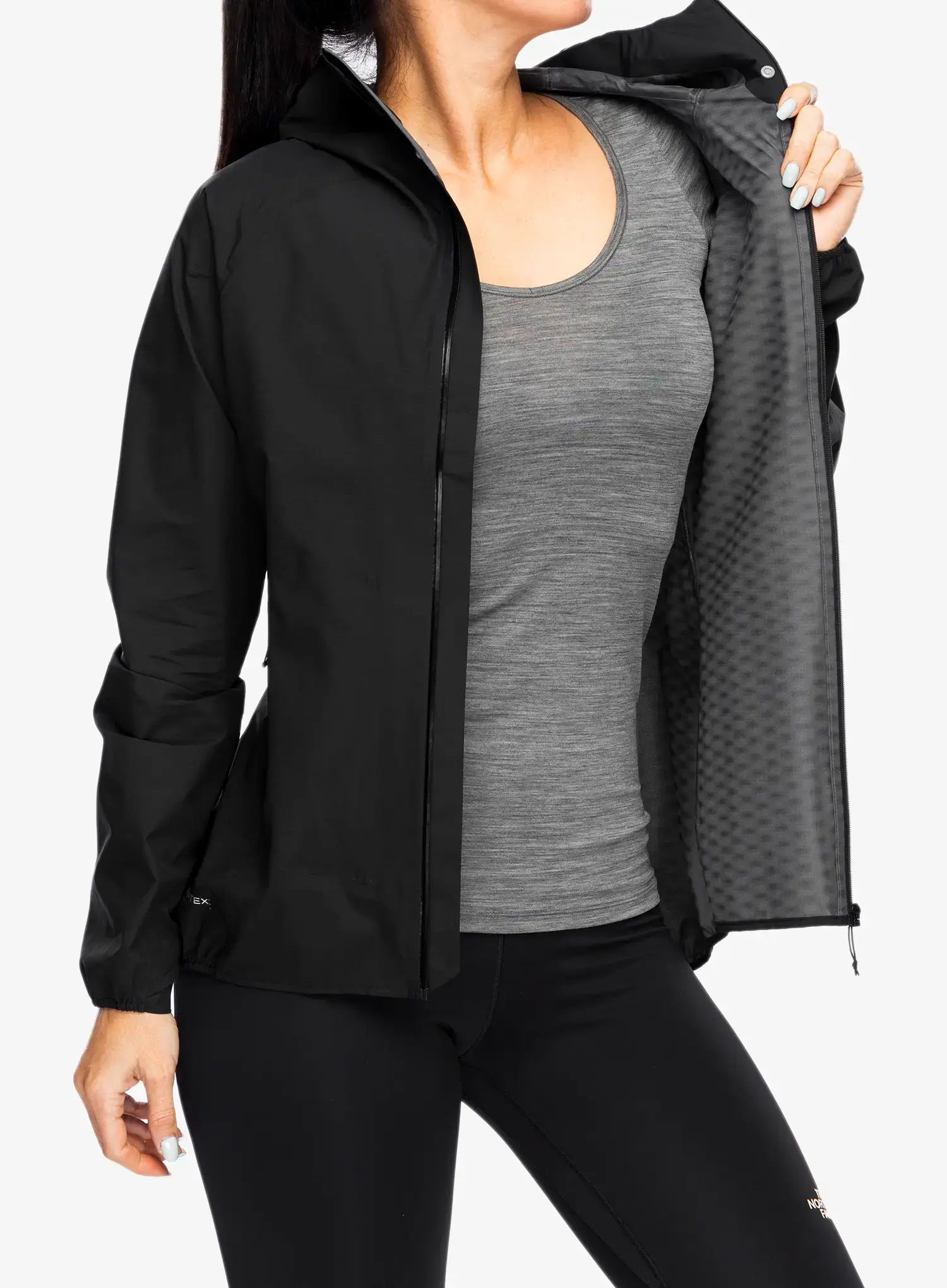 Bunda na běhání dámská Inov-8 Stormshell FZ V2 - black