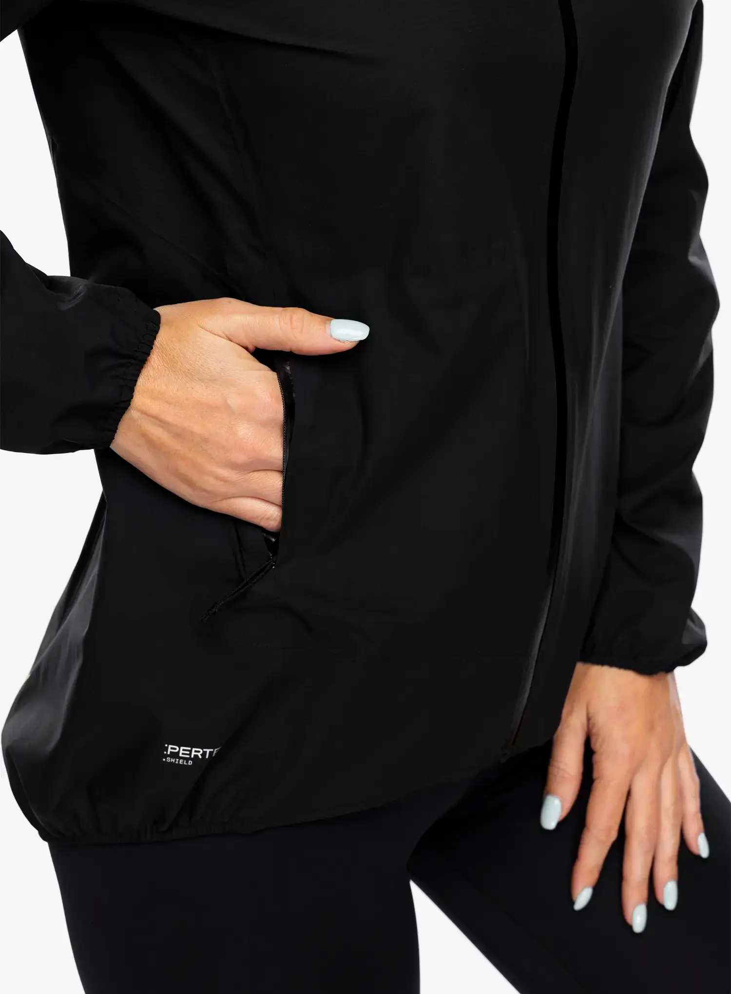 Bunda na běhání dámská Inov-8 Stormshell FZ V2 - black
