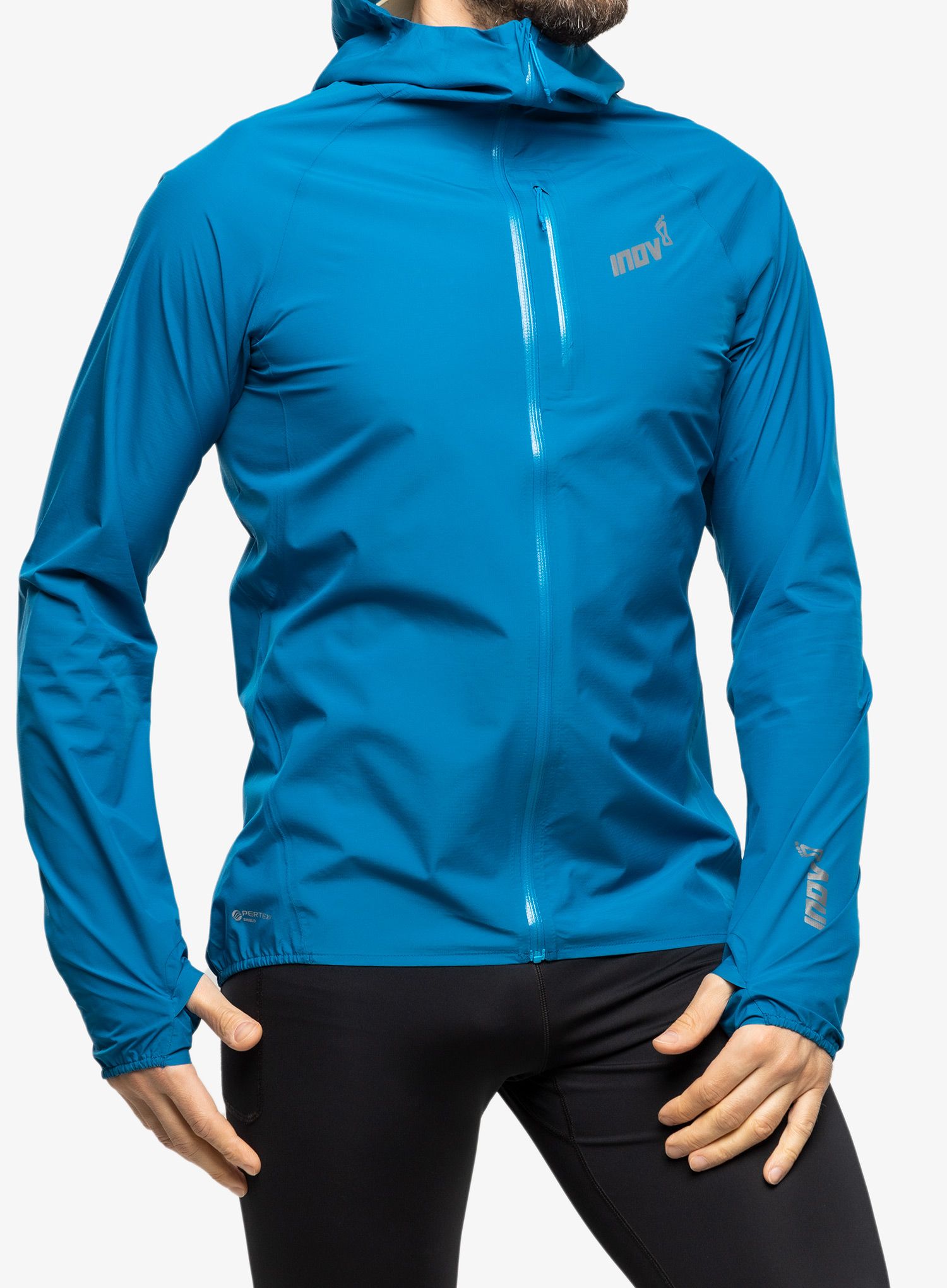 Bunda na běhání Inov-8 Stormshell FZ V2 - blue