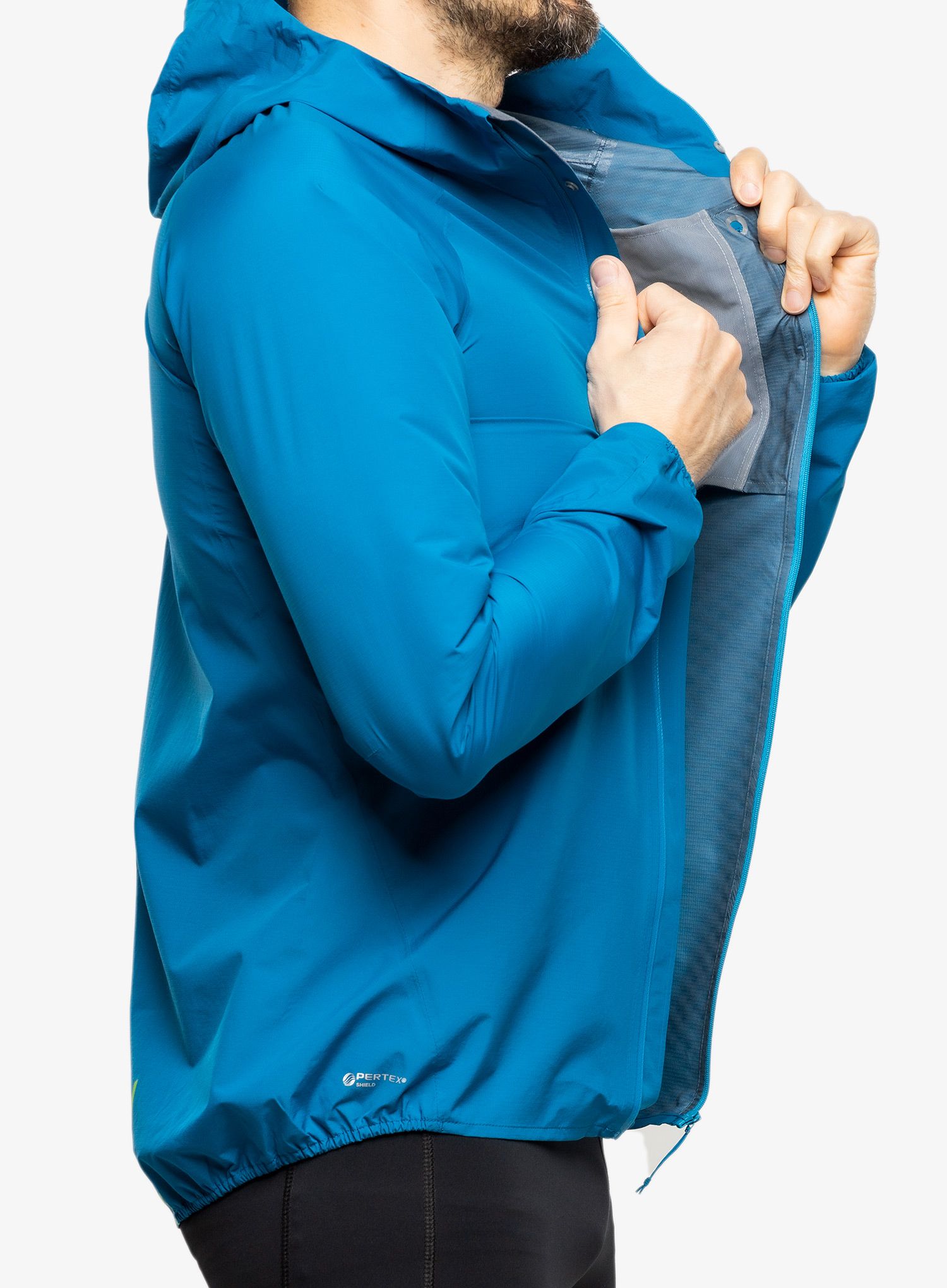 Bunda na běhání Inov-8 Stormshell FZ V2 - blue