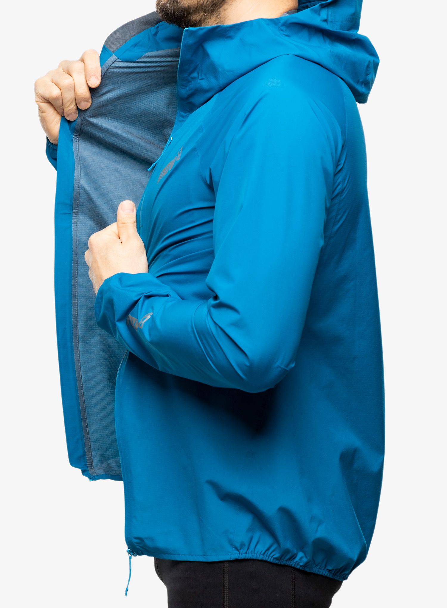 Bunda na běhání Inov-8 Stormshell FZ V2 - blue