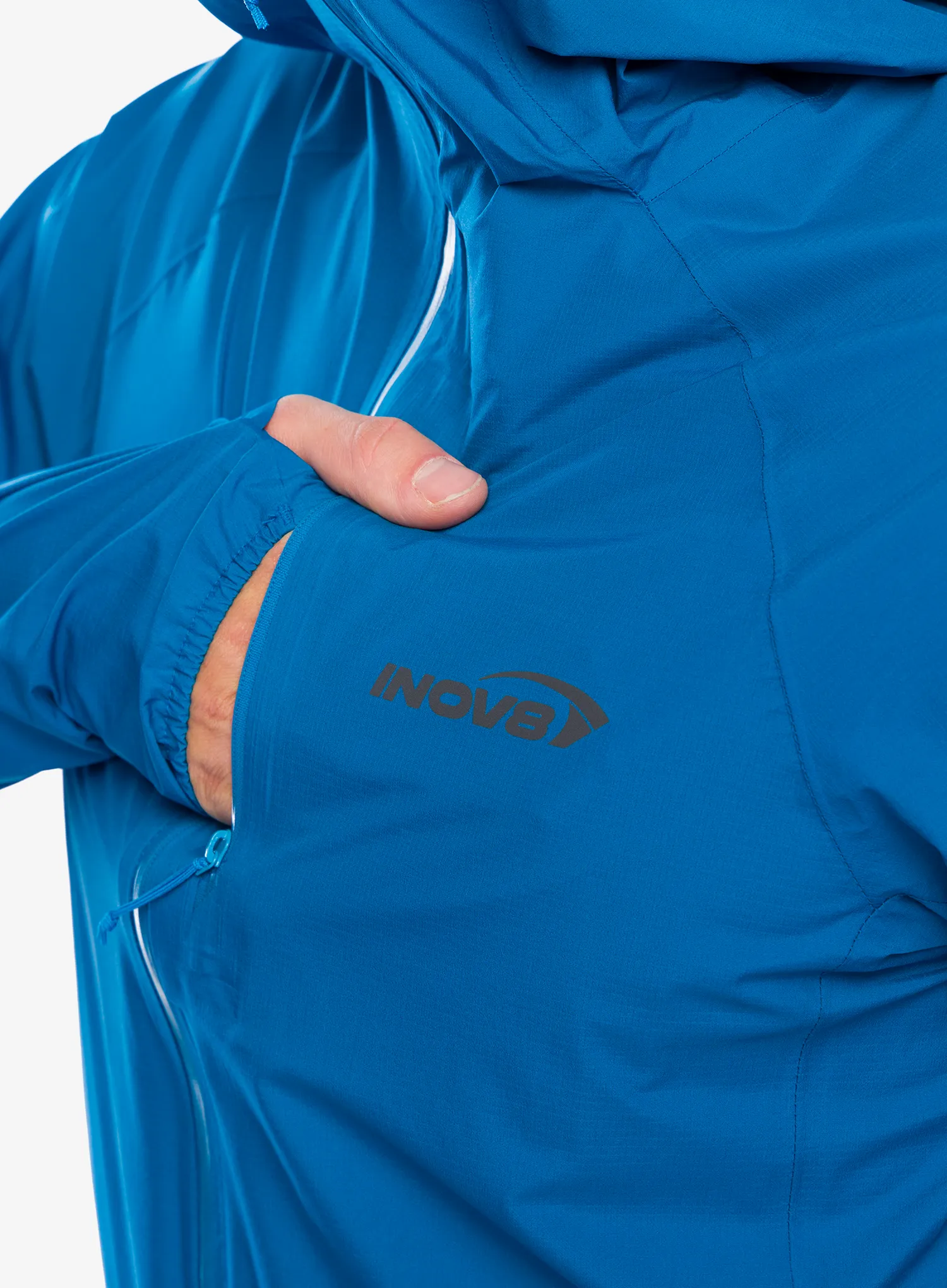 Bunda na běhání Inov-8 Stormshell FZ V2 - blue