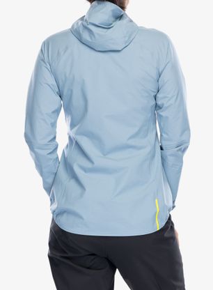 Bunda na běhání dámská Inov-8 Stormshell FZ V2 - blue grey