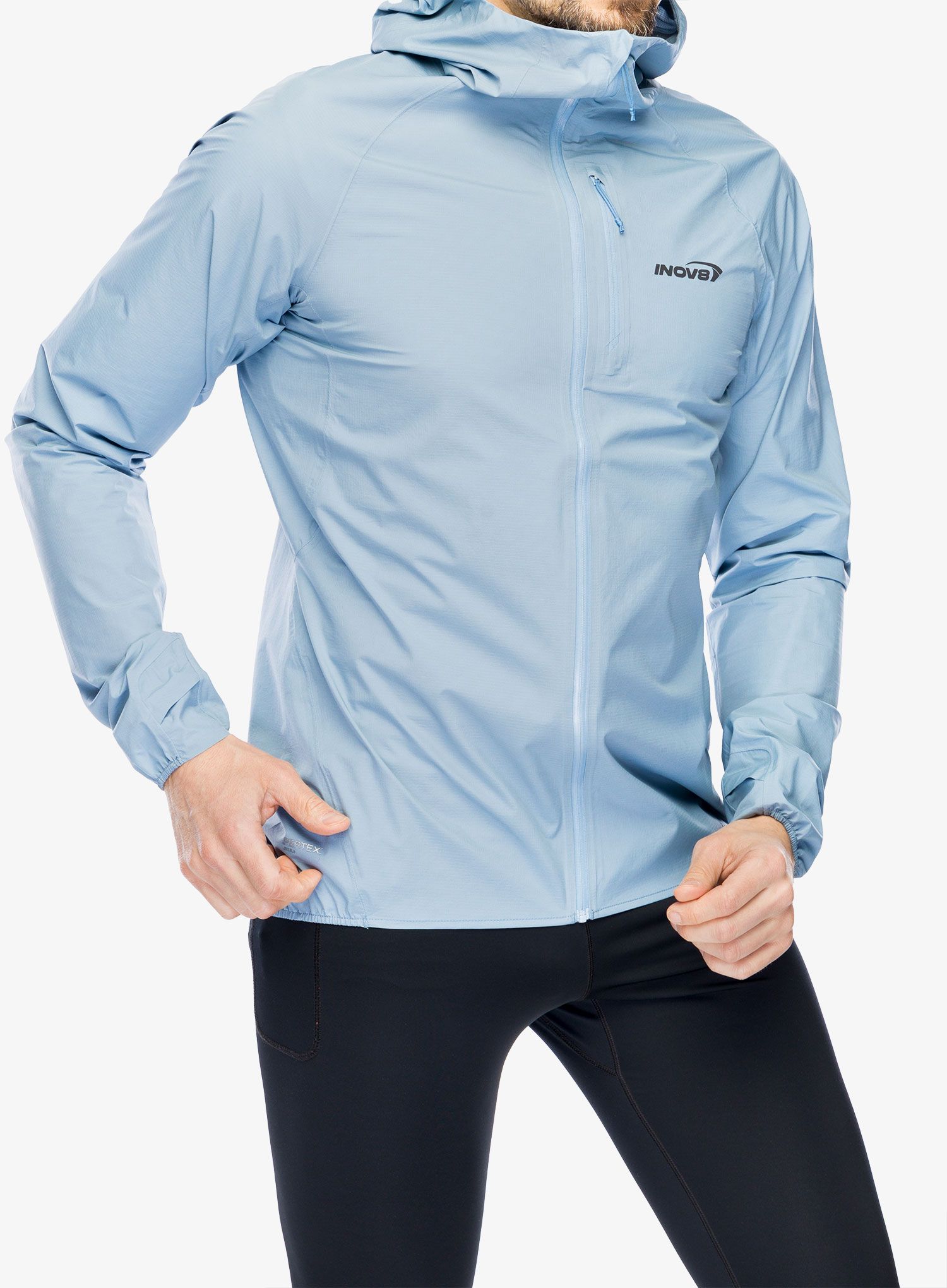 Bunda na běhání Inov-8 Stormshell FZ V2 - blue grey