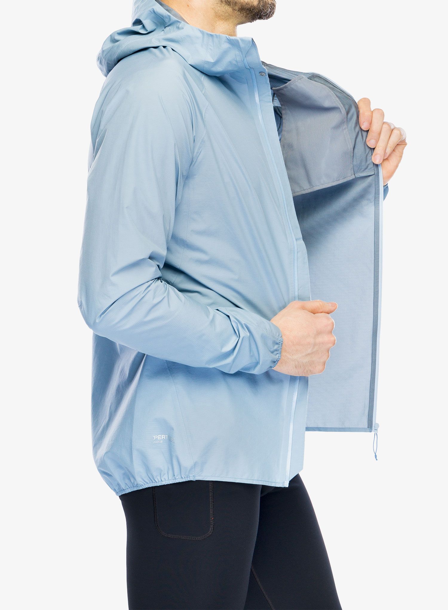 Bunda na běhání Inov-8 Stormshell FZ V2 - blue grey