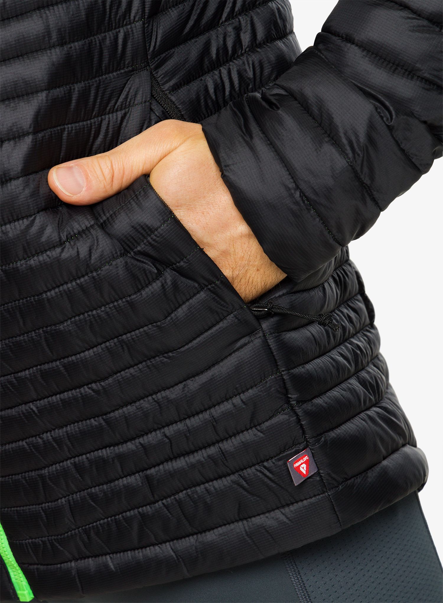 Zateplená bunda Inov-8 Thermoshell Pro Full-Zip - black/green