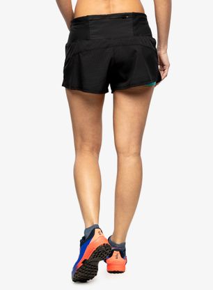 Dámské kraťasy Inov-8 Trailfly Ultra 3 2in1 Short - bk/teal