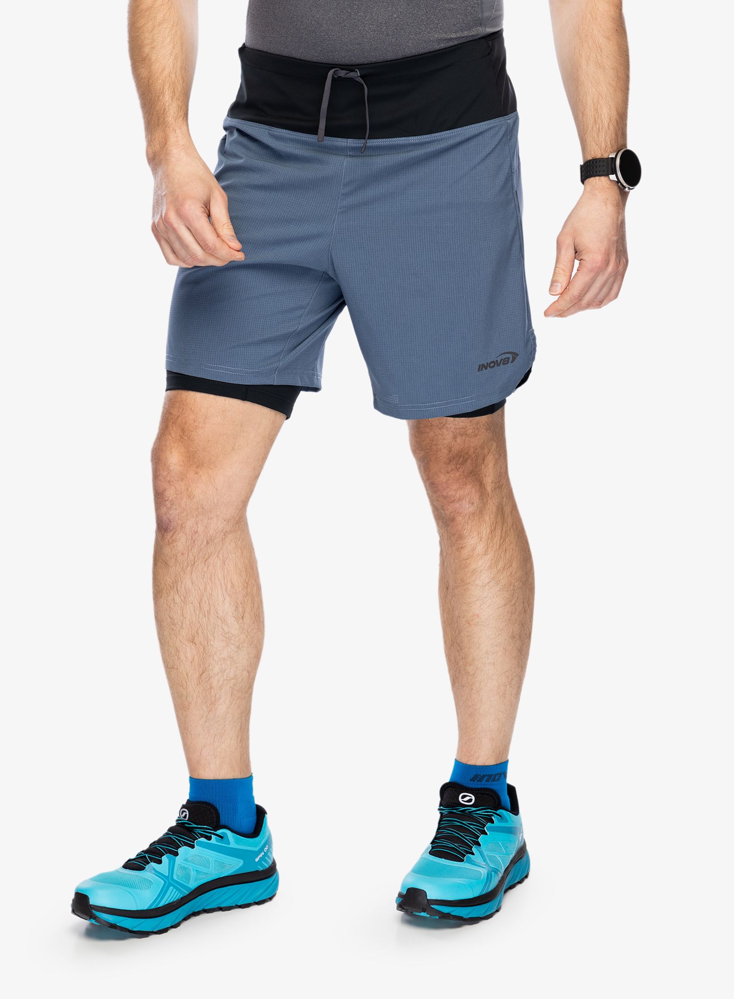 Běžecké kraťasy Inov-8 Trailfly Ultra 7 2in1 Short - slate