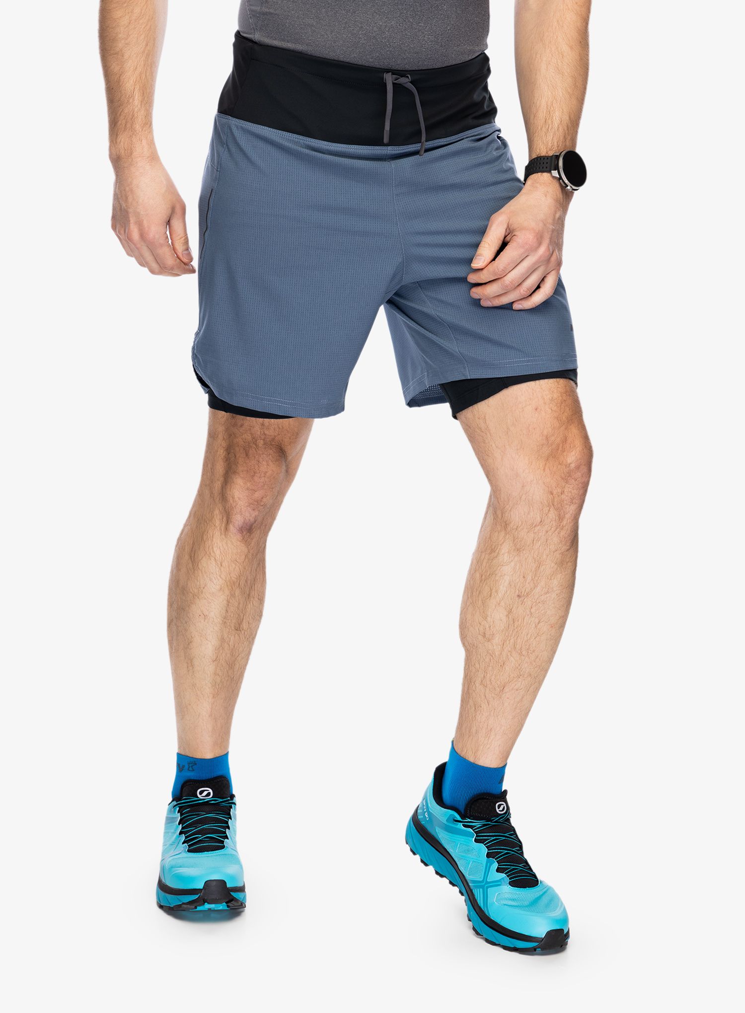 Běžecké kraťasy Inov-8 Trailfly Ultra 7 2in1 Short - slate