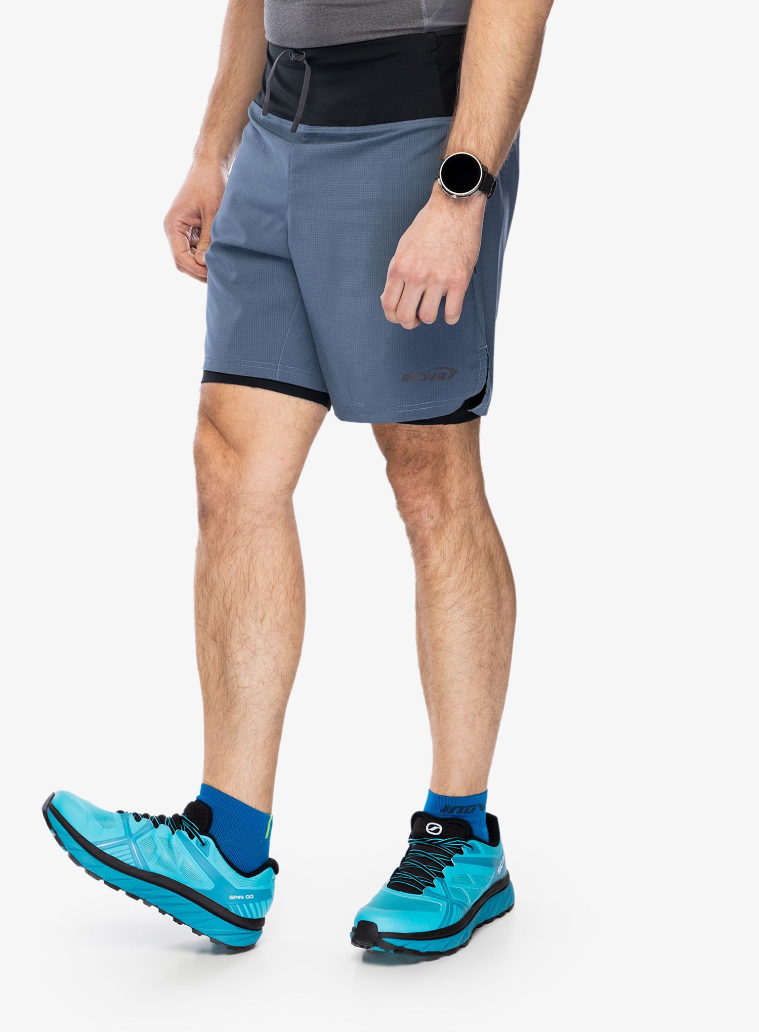 Běžecké kraťasy Inov-8 Trailfly Ultra 7 2in1 Short - slate