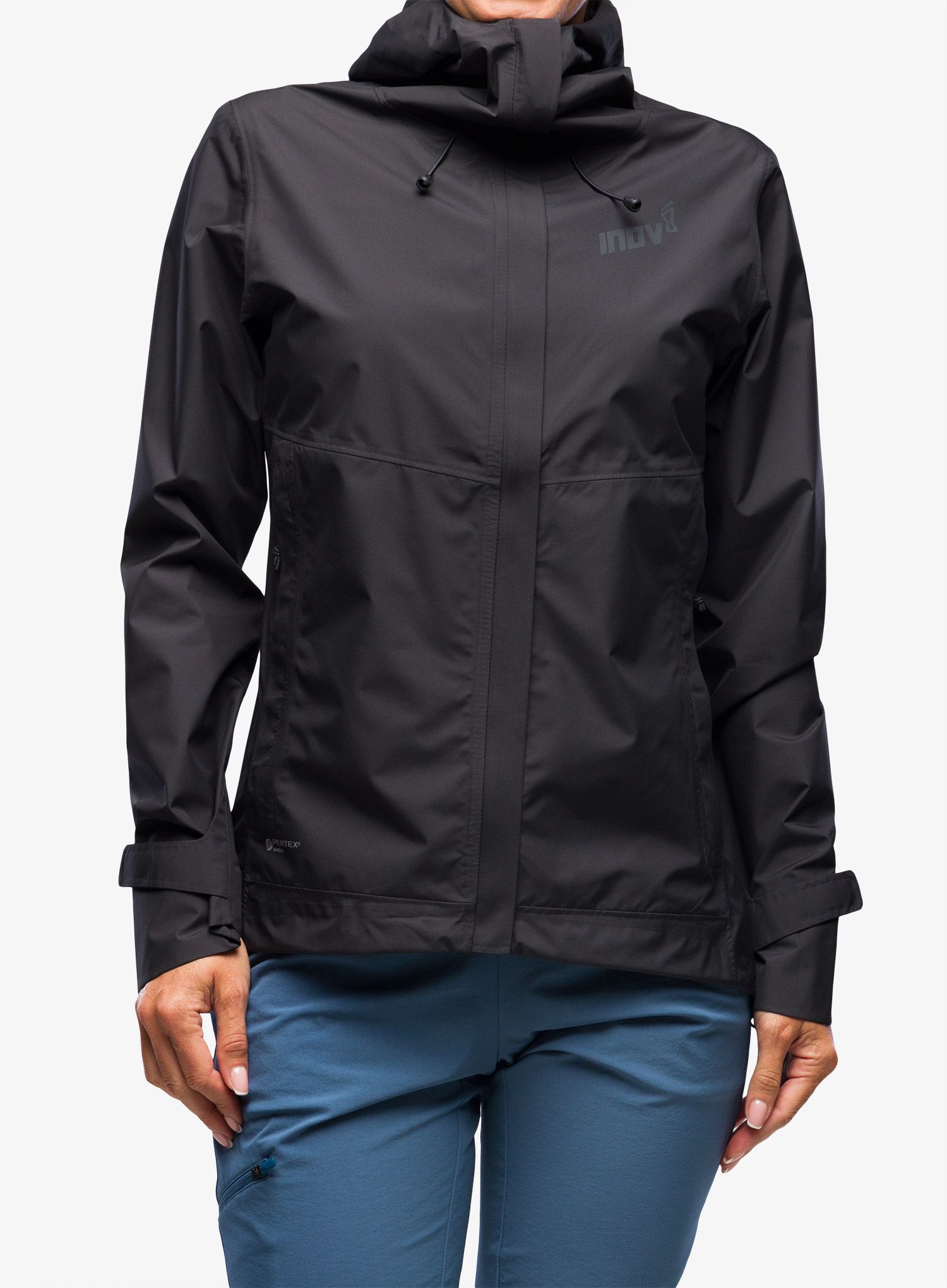 Dámská bunda do deště Inov-8 Trailshell Jacket - graphite/graphite