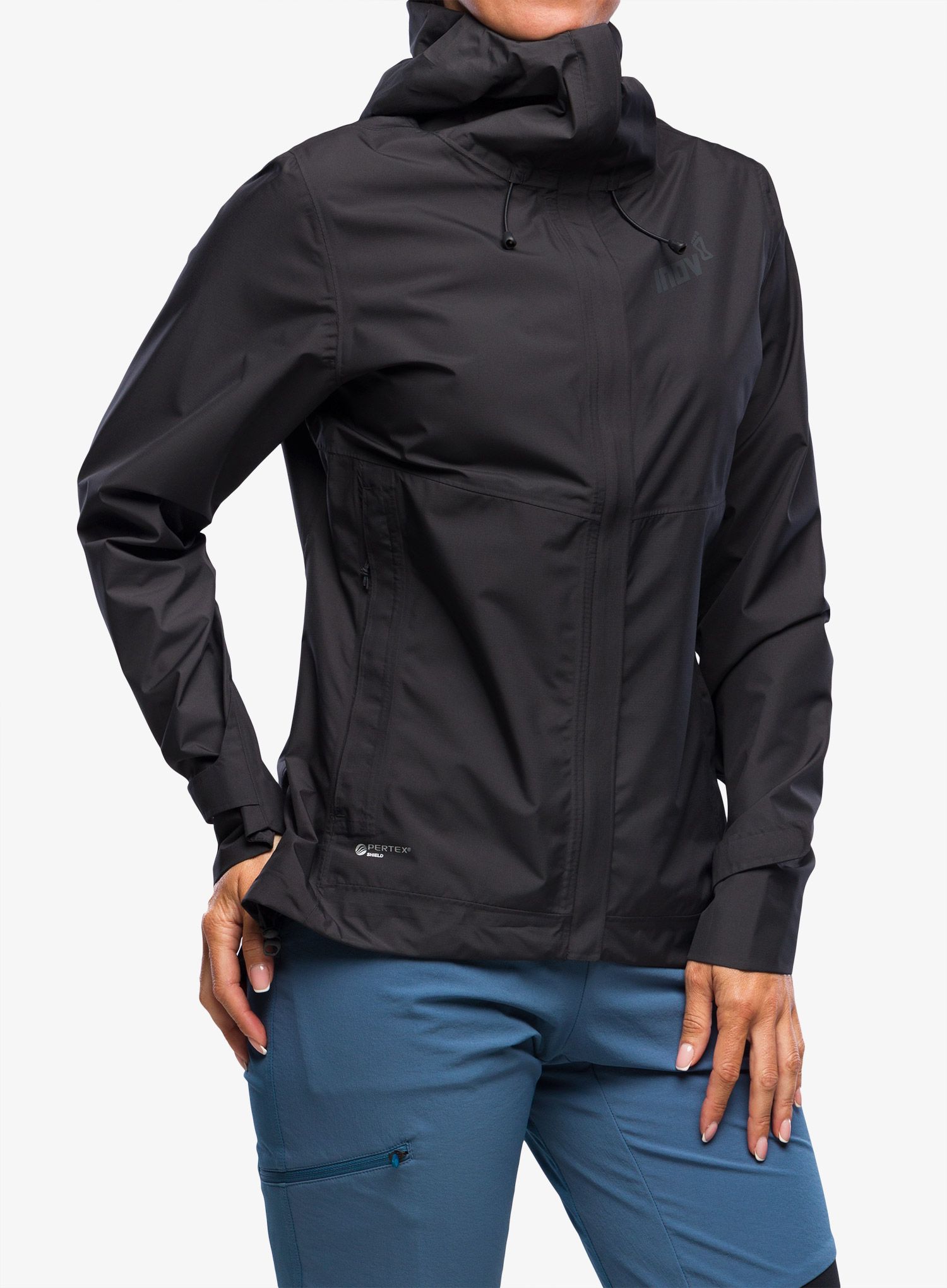 Dámská bunda do deště Inov-8 Trailshell Jacket - graphite/graphite