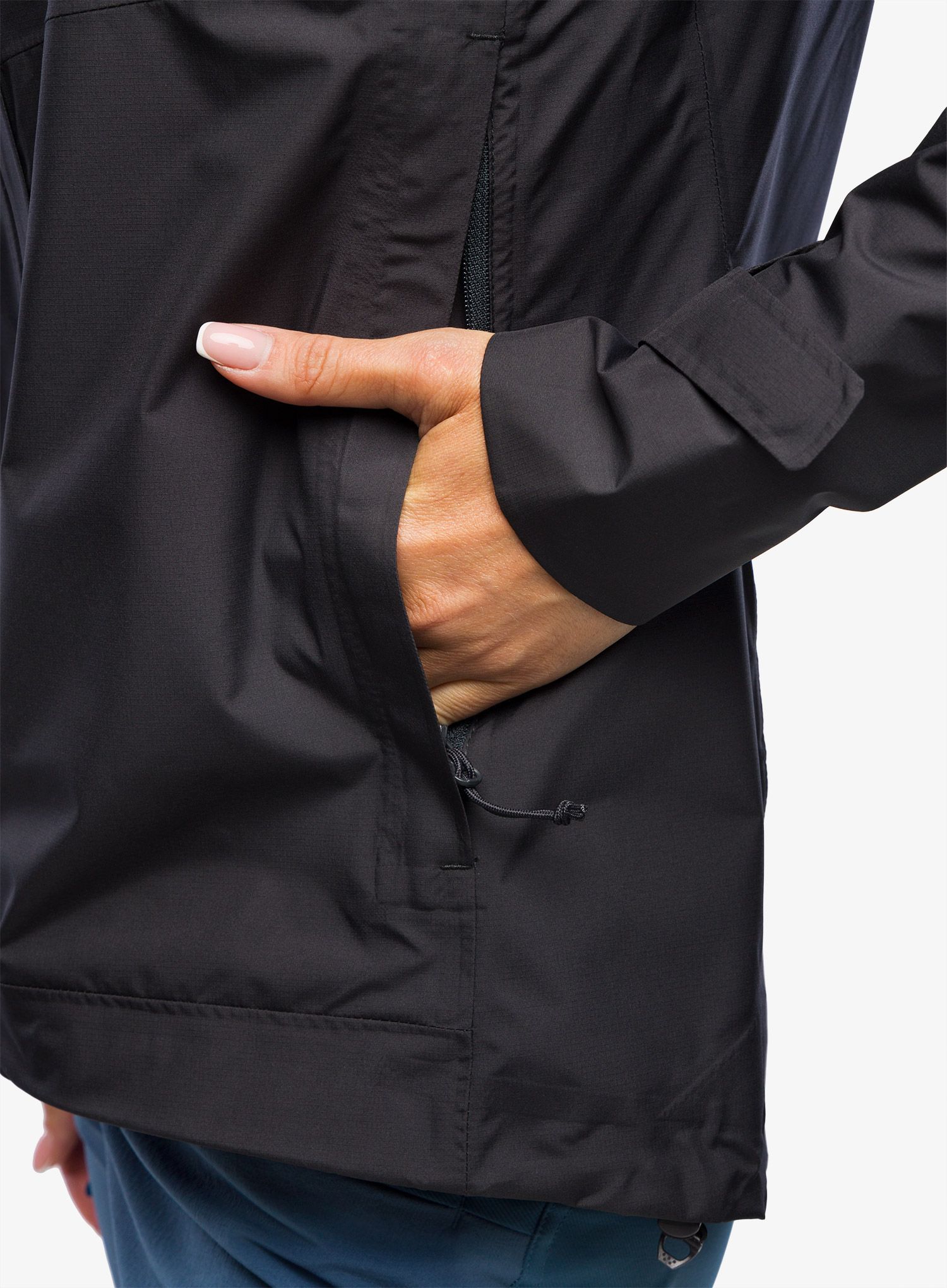 Dámská bunda do deště Inov-8 Trailshell Jacket - graphite/graphite
