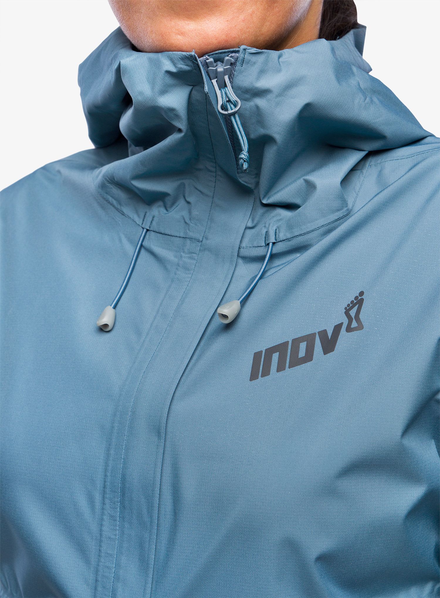 Dámská bunda do deště Inov-8 Trailshell Jacket - slate/slate